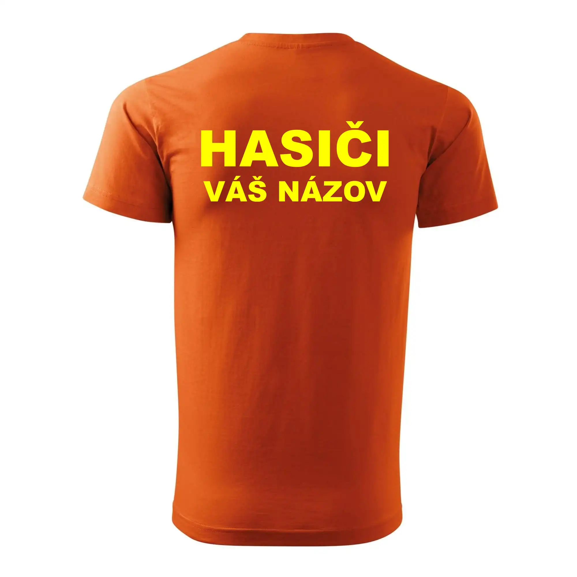 Hasiči - žltý nápis - váš názov zboru