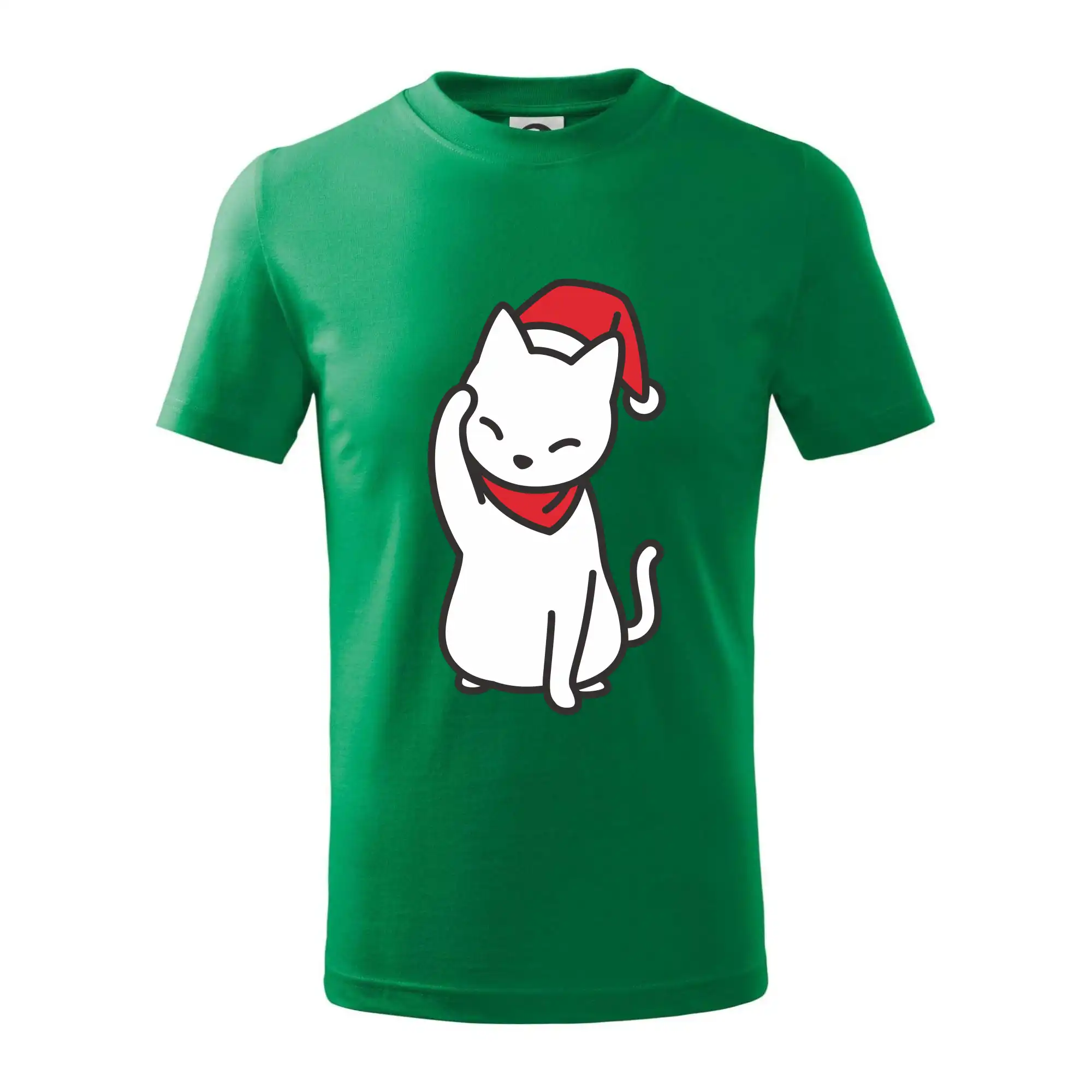 Vánoční kočka mávající