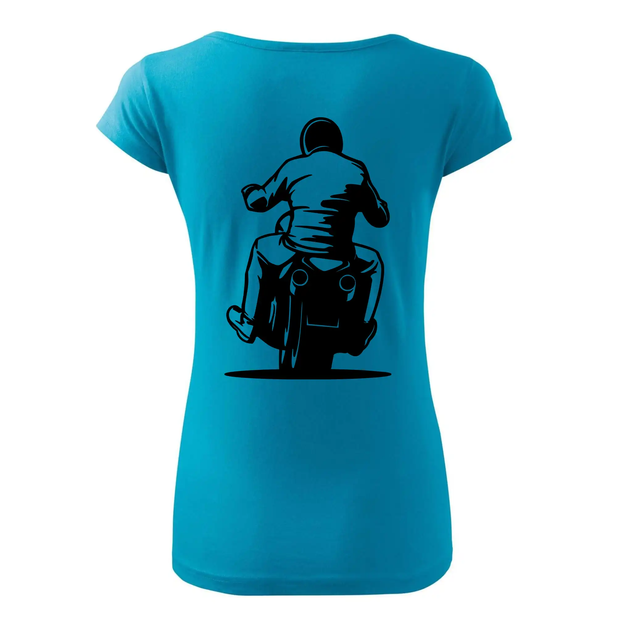 Motorkář na zádech - chopper