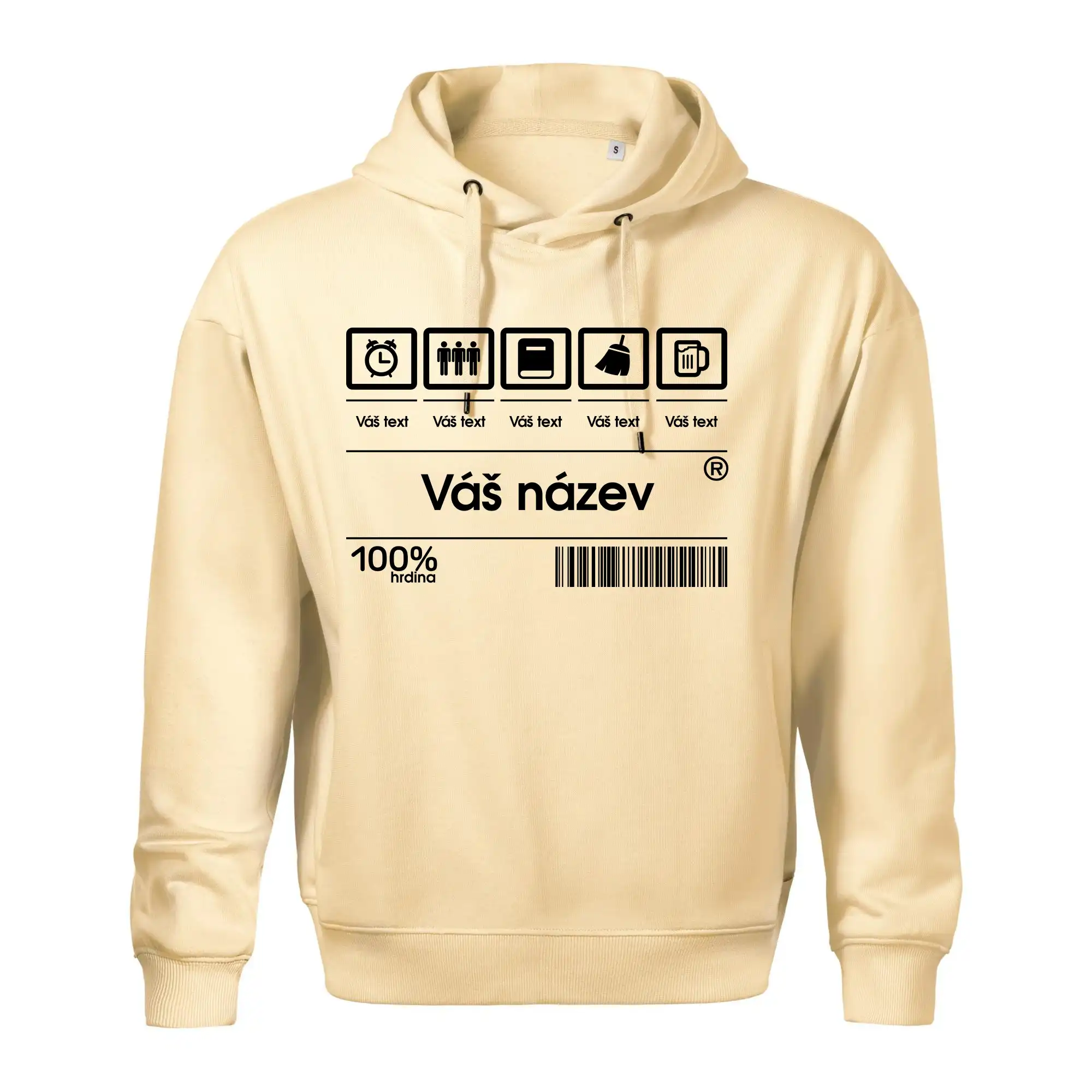 Čárový kód - Vlastní text