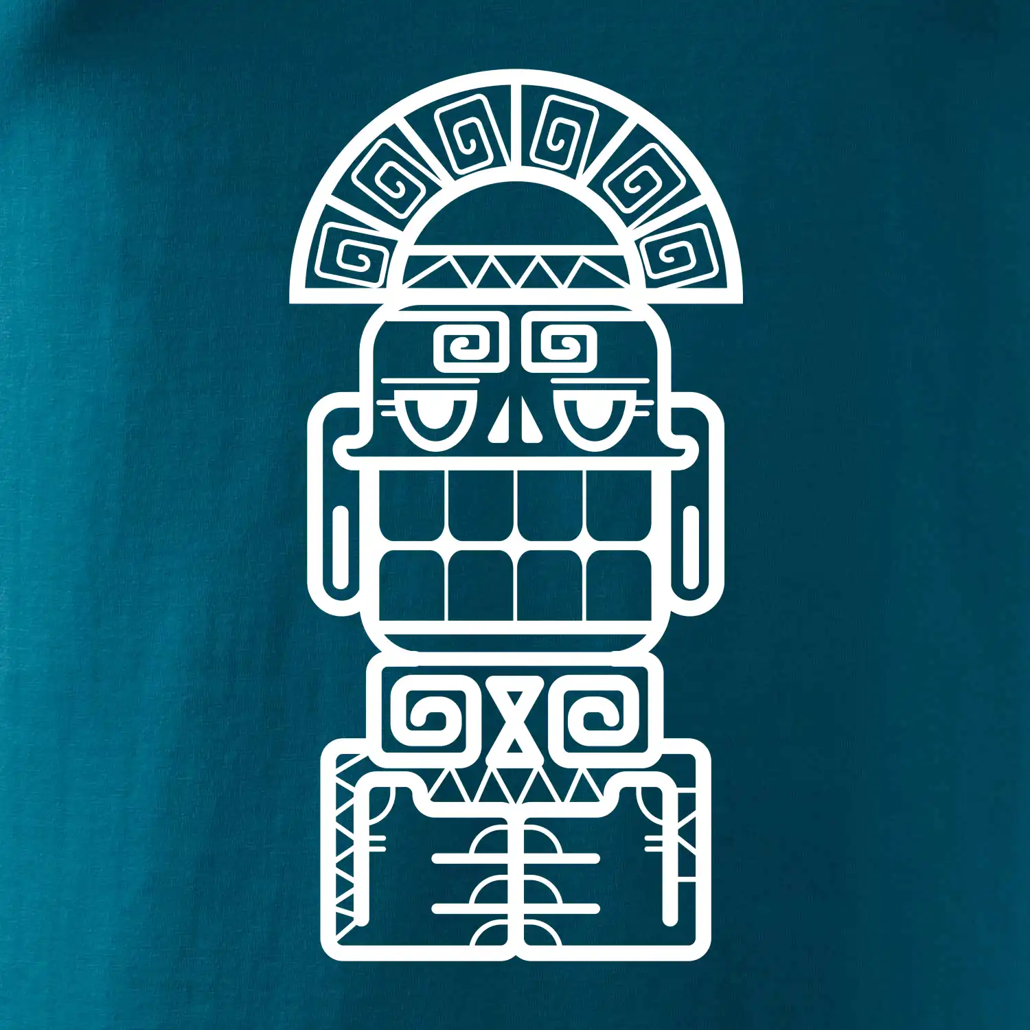 Mayové - socha se zuby