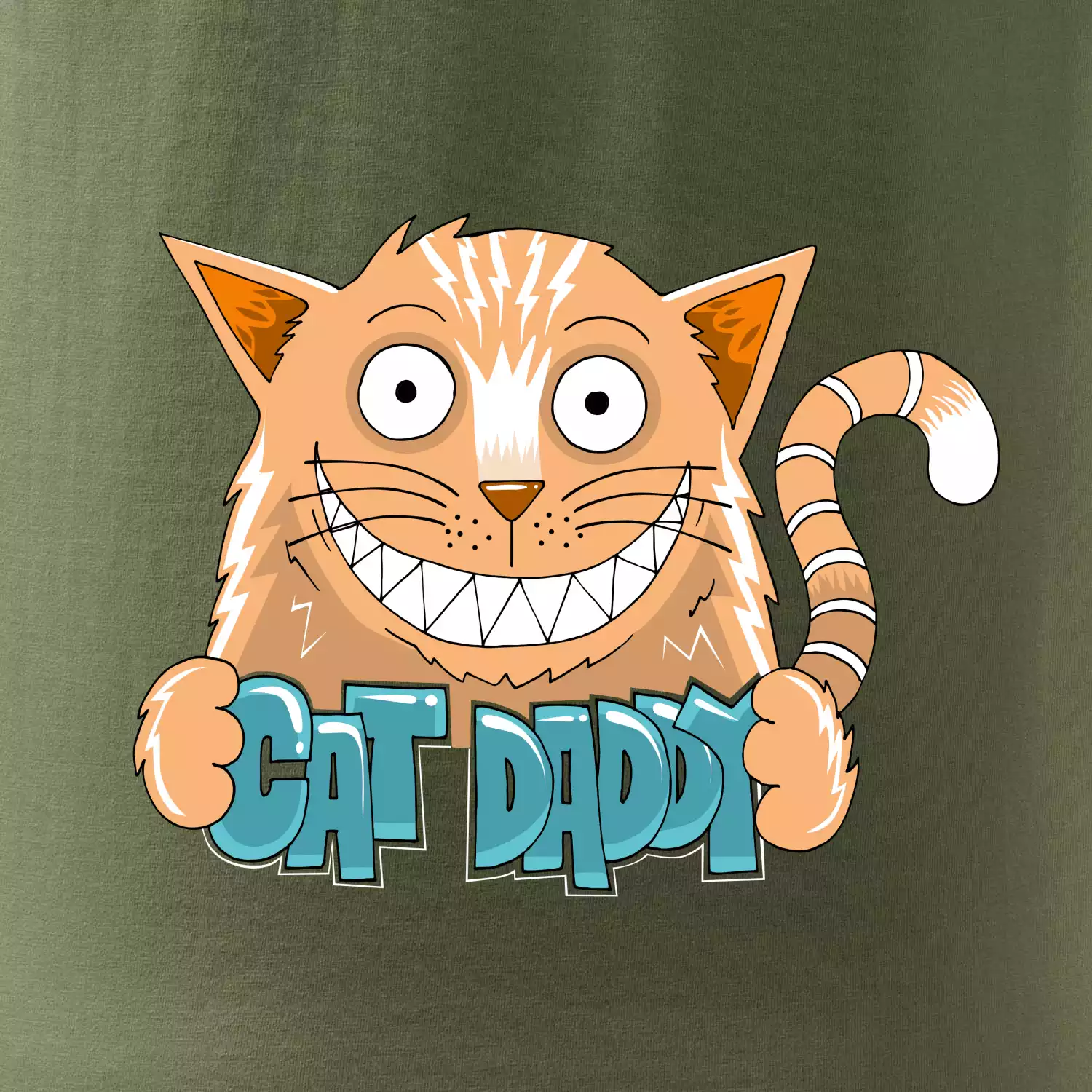Cat daddy s vyceněnými zuby (Pecka design)