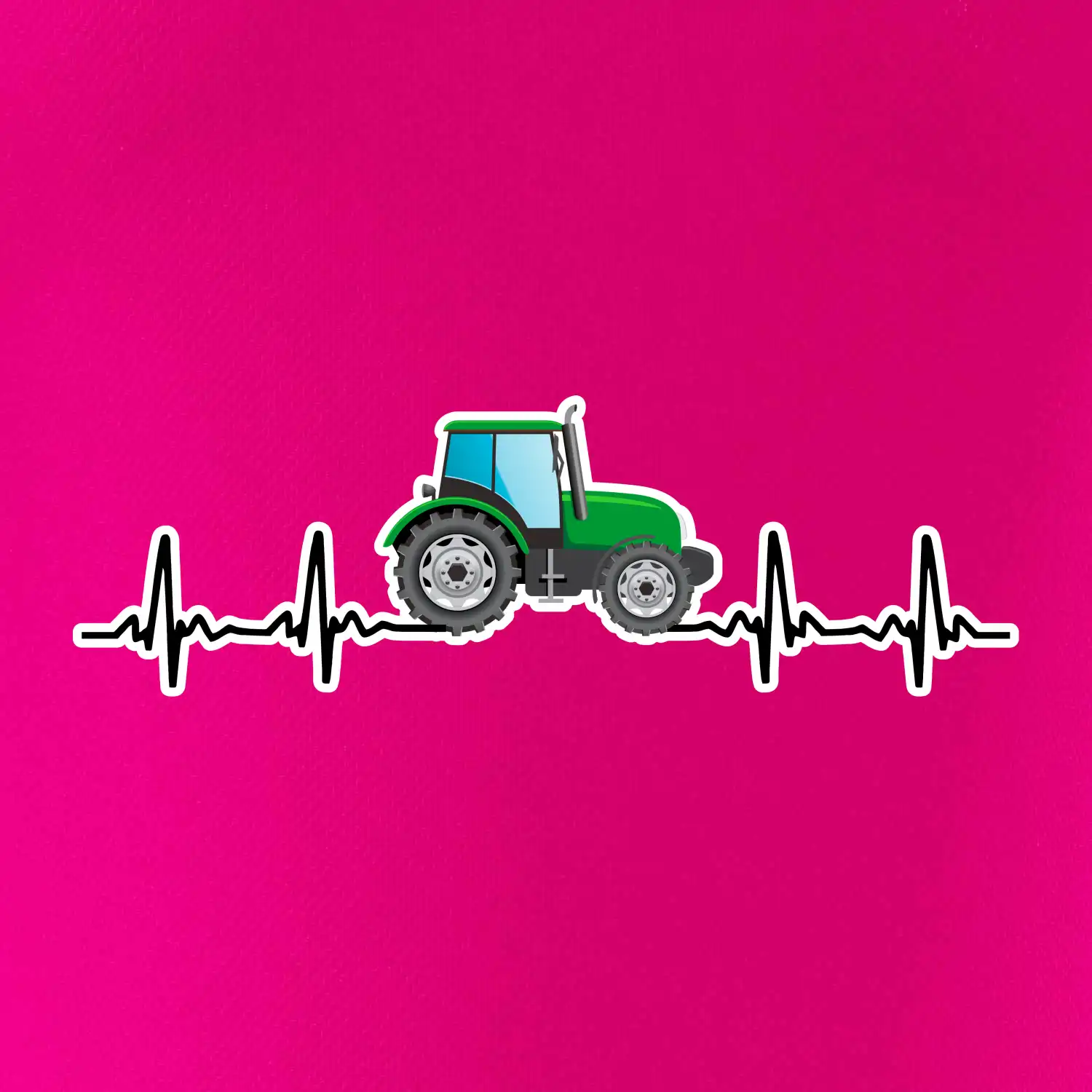 Traktor barevný ekg