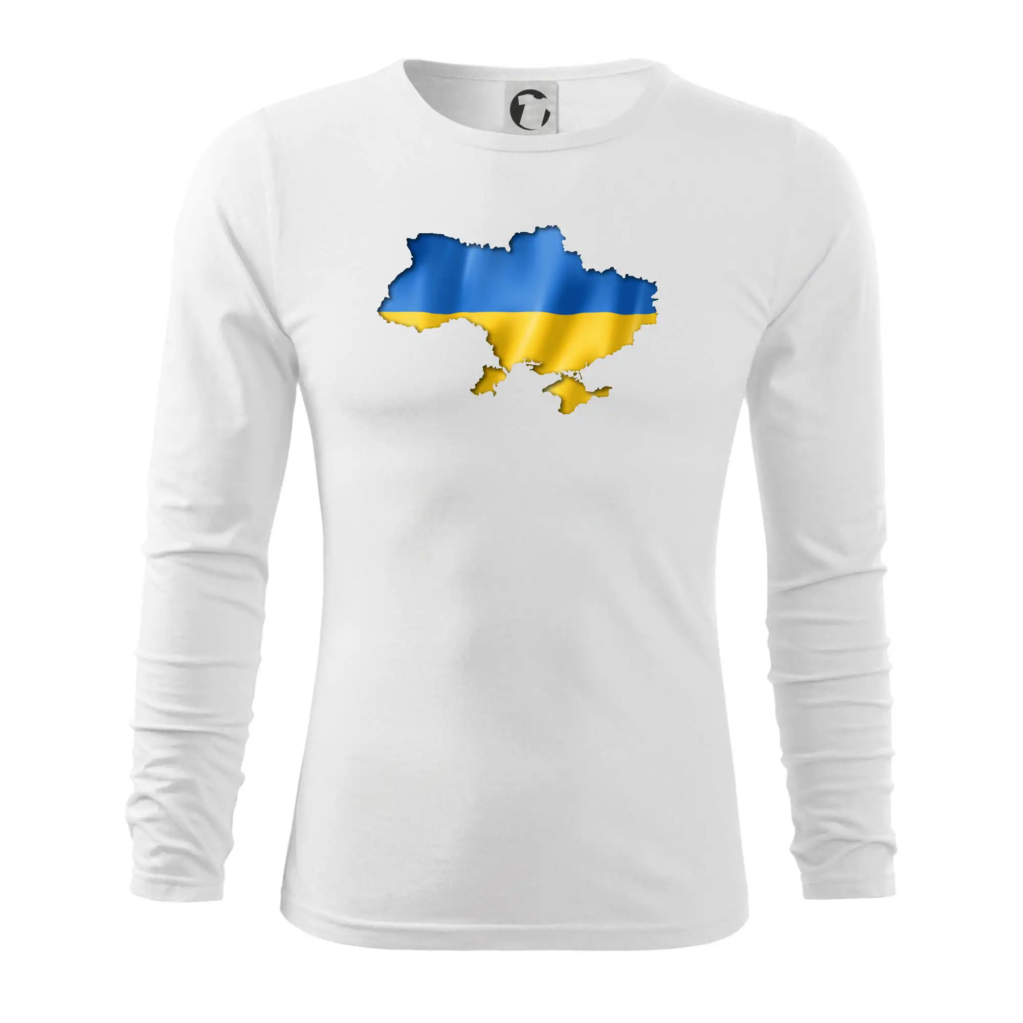 Ukrajina vlajka mapa