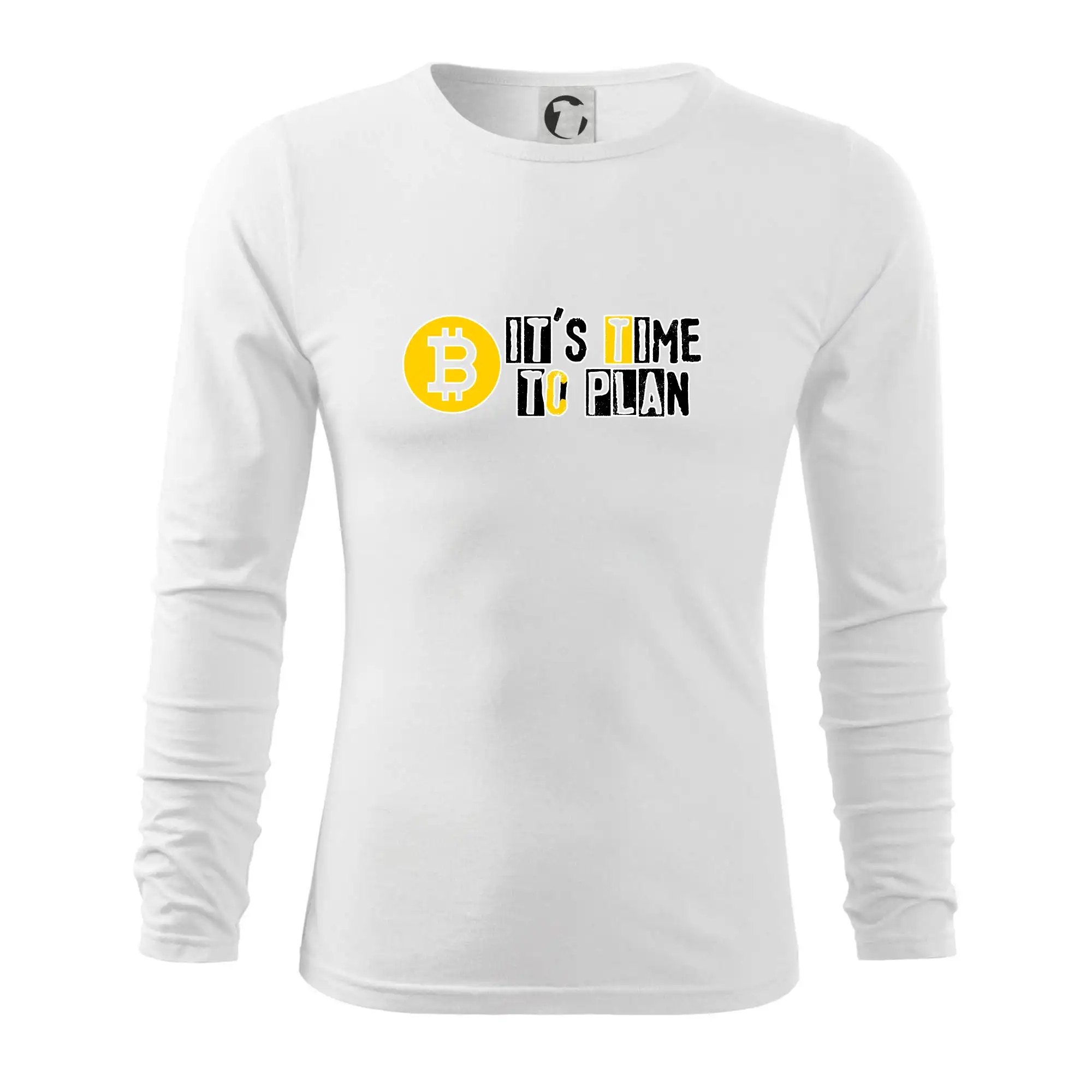 It's time to plan bitcoin - Tričko s dlhým rukávom FIT-T long sleeve