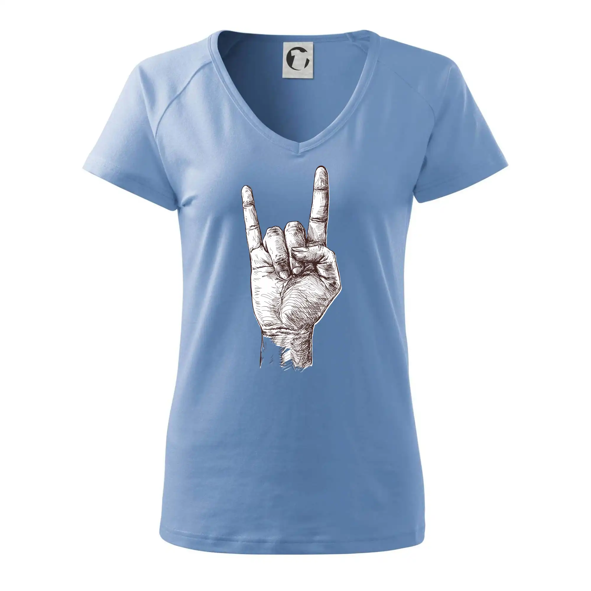 Rocková ruka kreslená