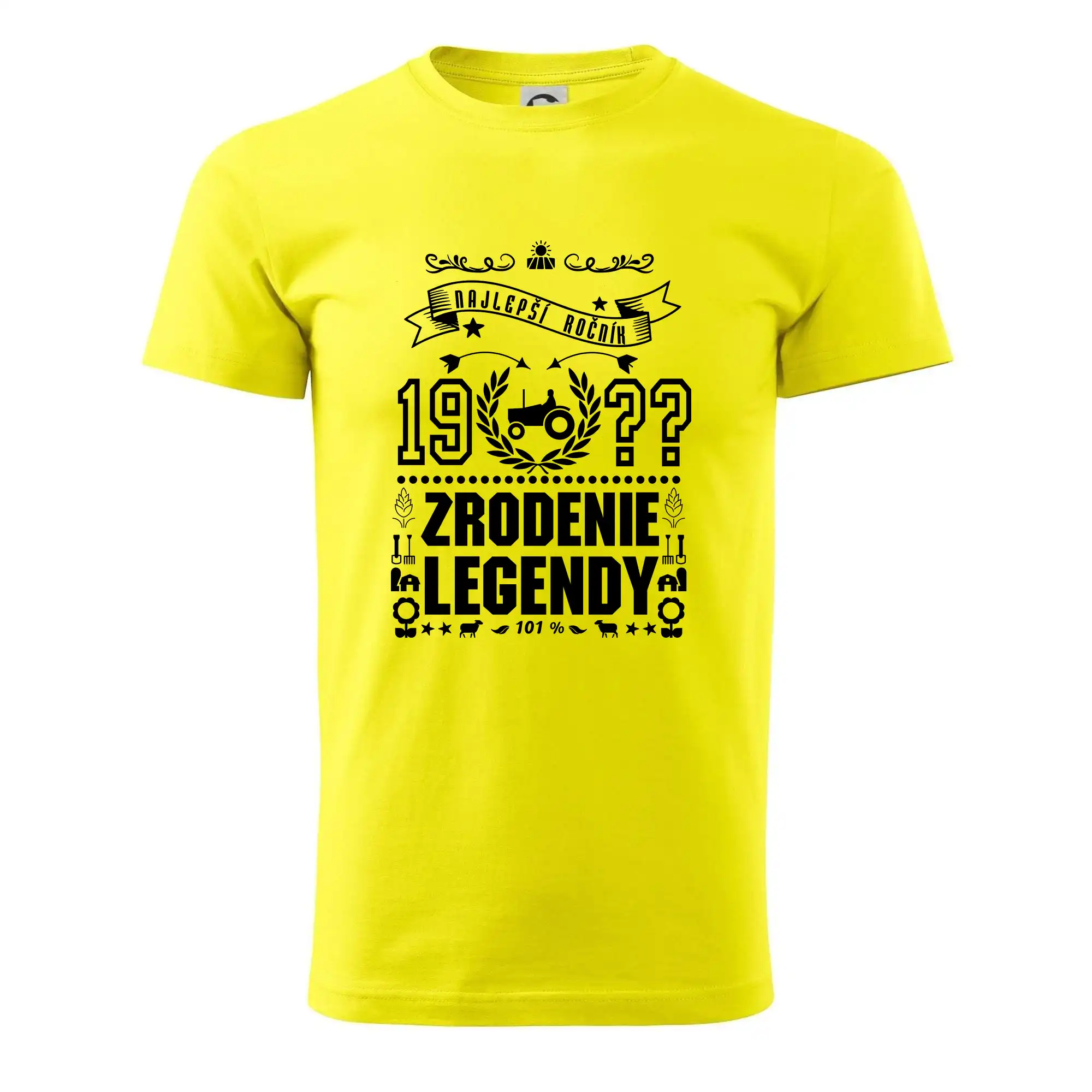 Trička Zrodenie legendy - Zrodenie legendy  pre traktoristu - Pánske tričko nižšej gramáže
