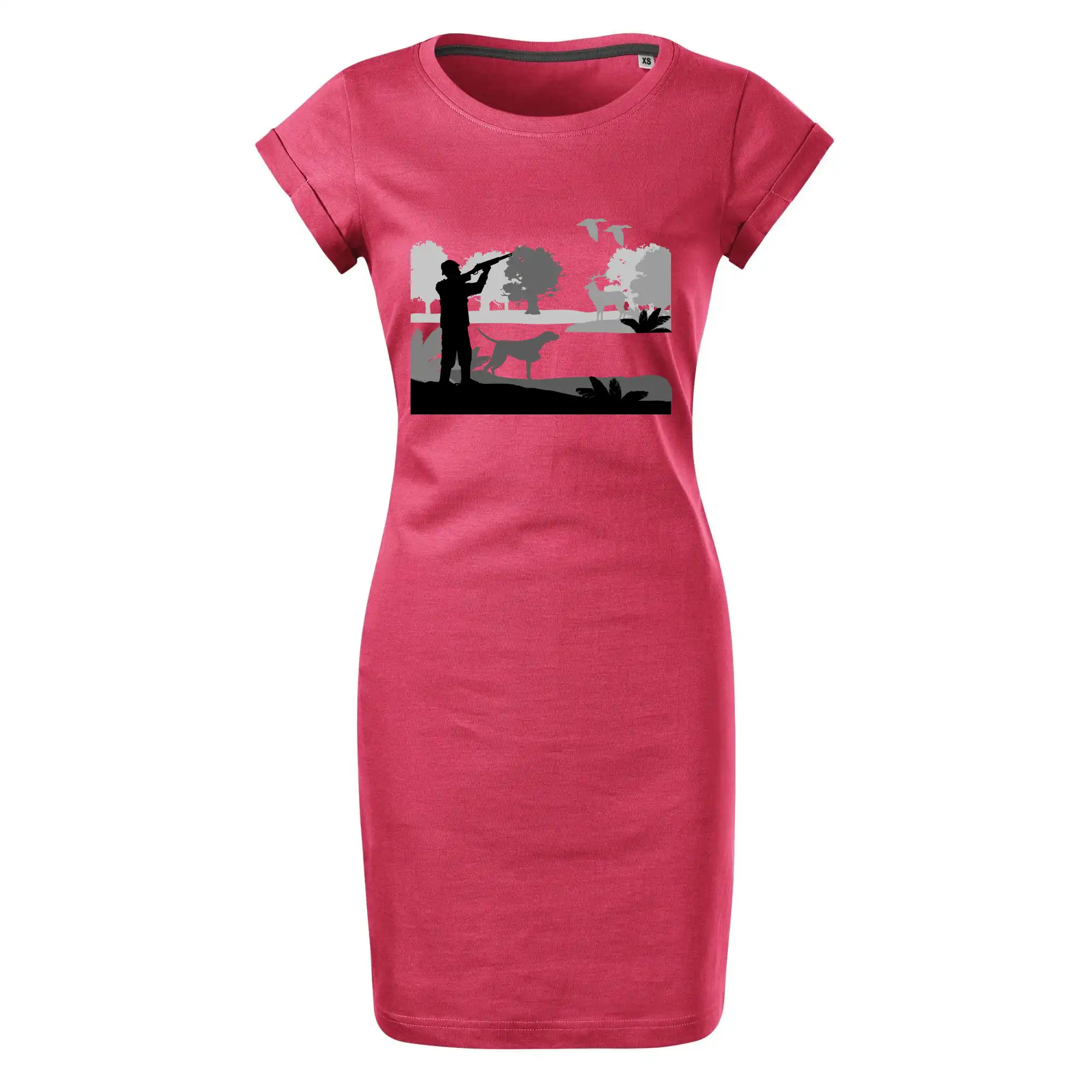 Lovec a ohař v lese