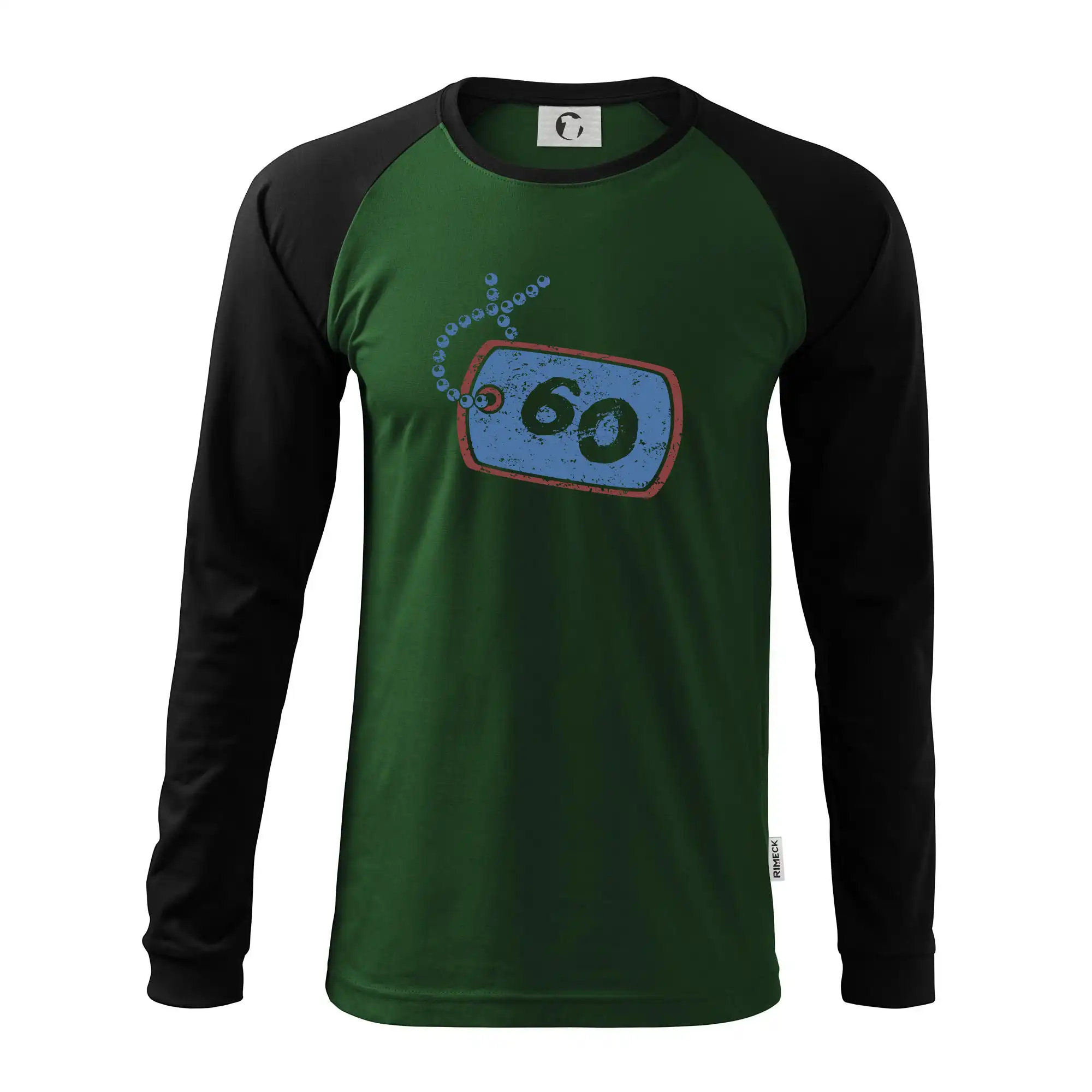 60 na krku štítek