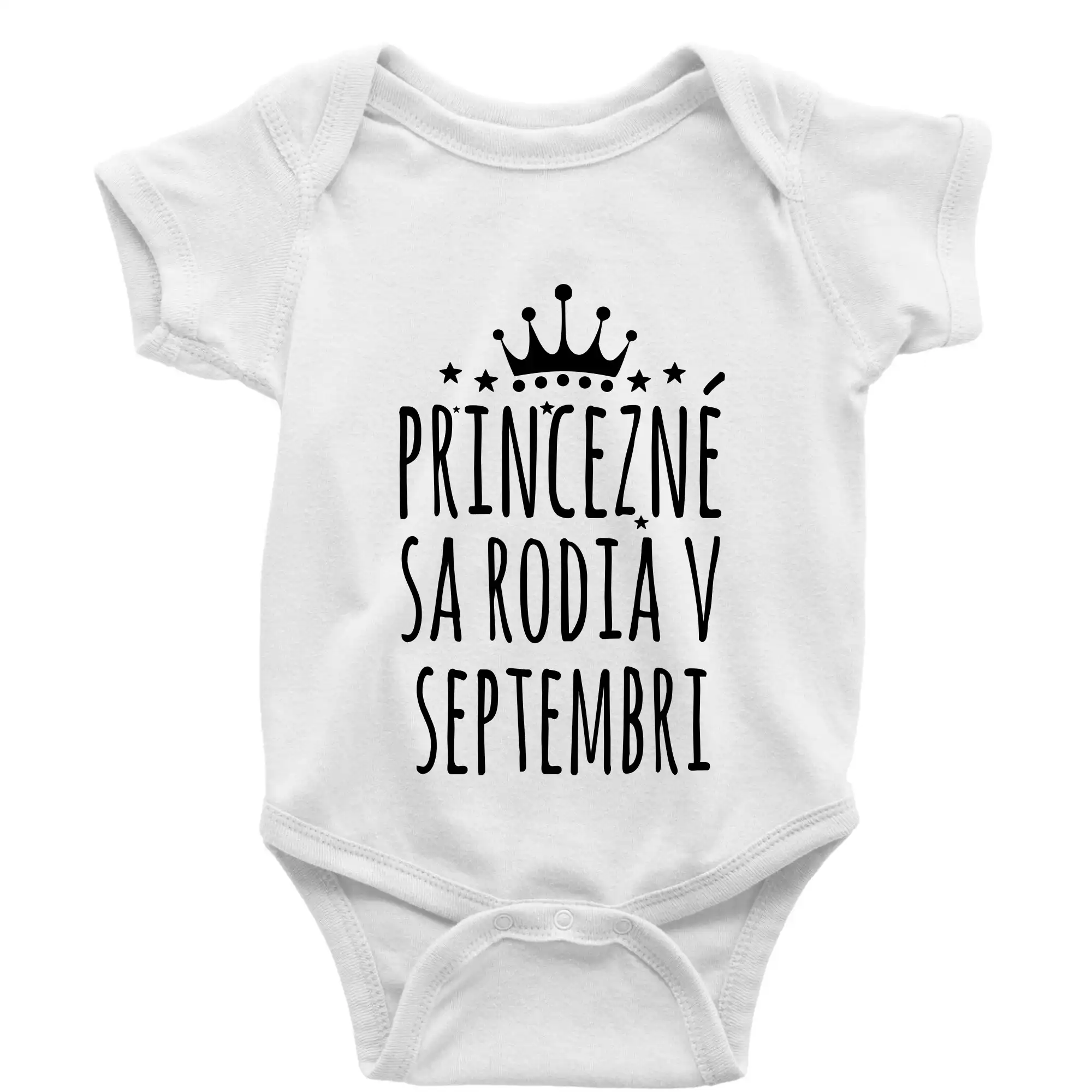 Tričká pre narodených v októbri - Princezné sa rodia v októbri - Body dojčenské s krátkym rukávom
