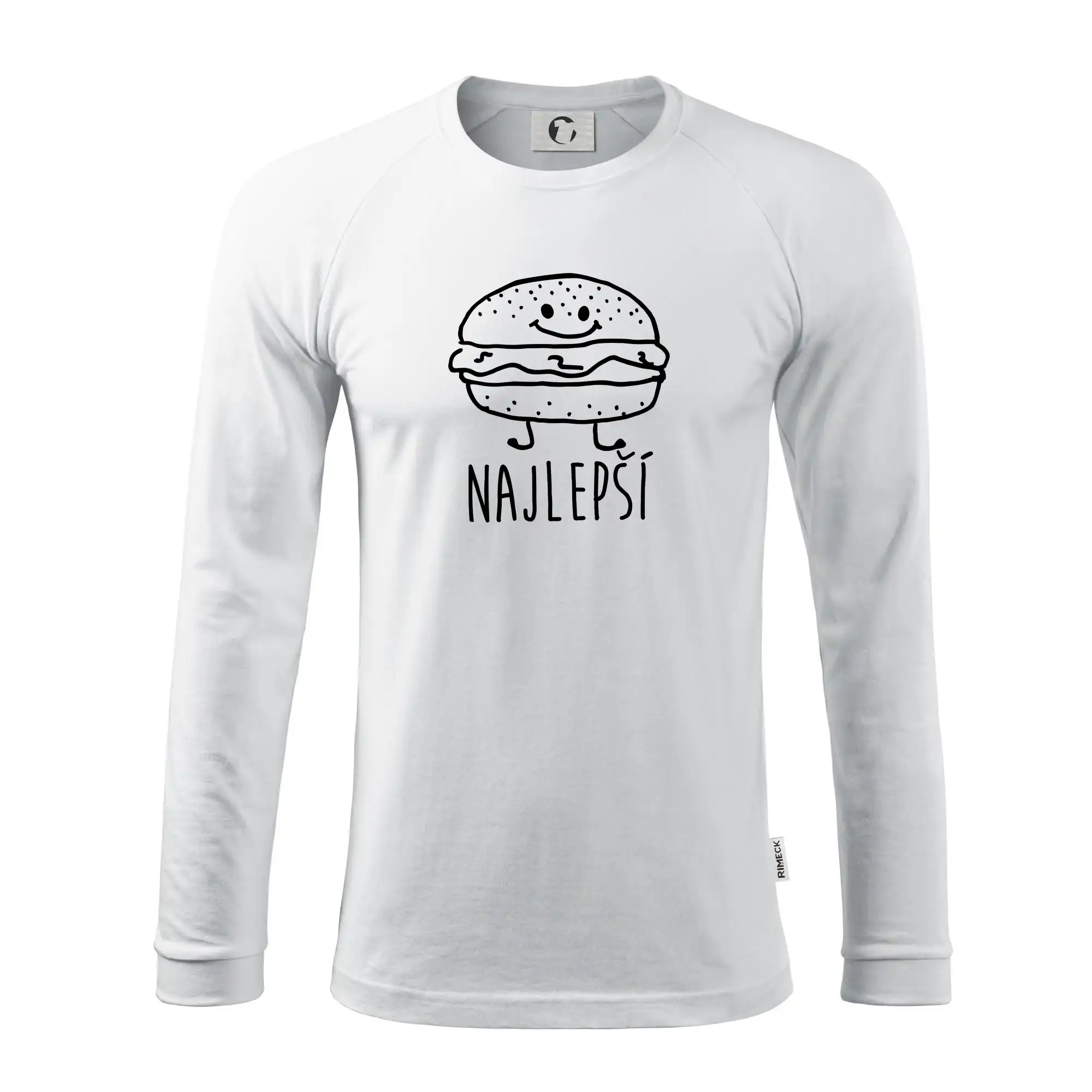 BFF tričká pre najlepšie kamarátov - Najlepší priatelia - Hamburger a hranolčeky - Pánske tričko s dlhým rukávom LS130