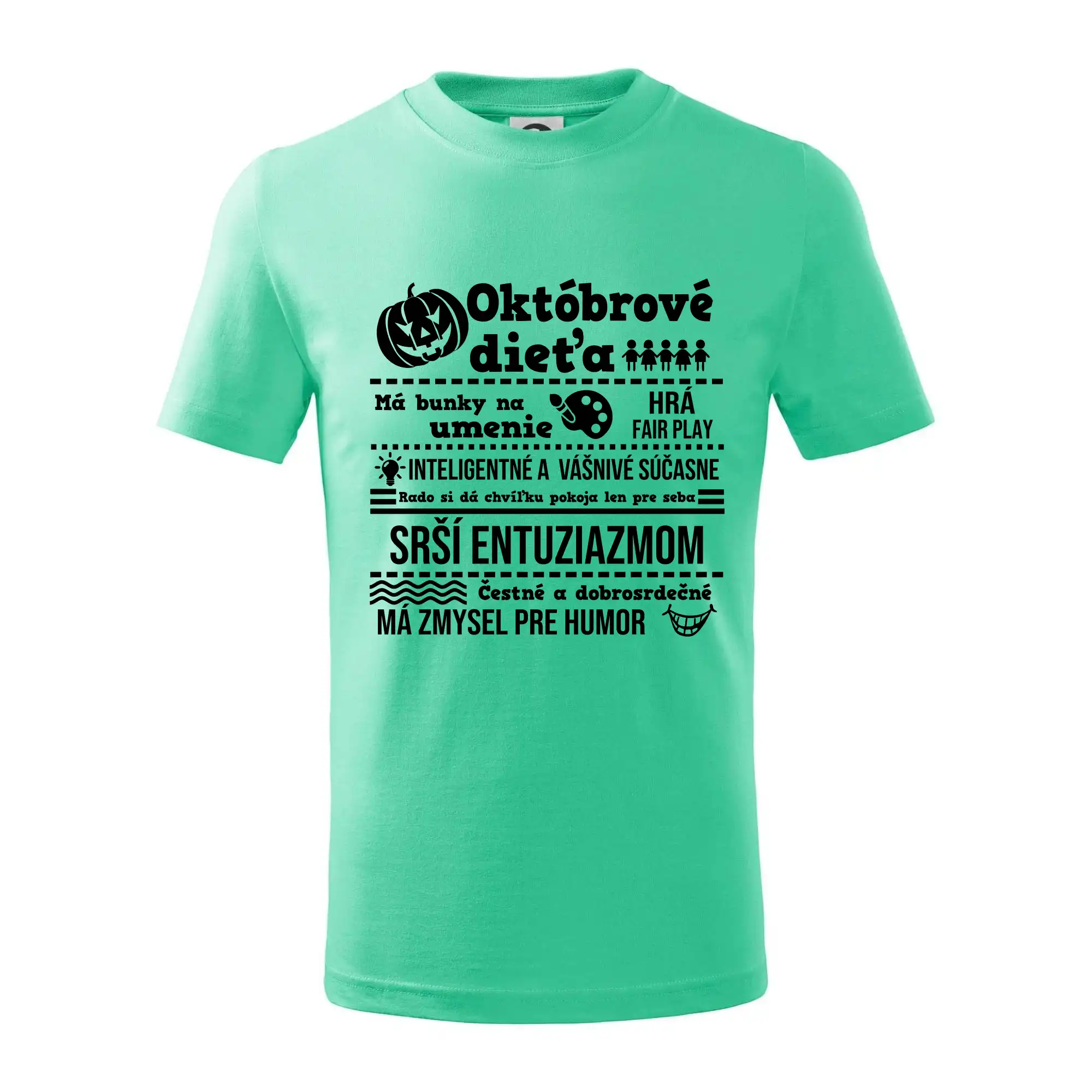 Tričká pre narodených v októbri - Narodeniny Október - Tričko detské bavlnené