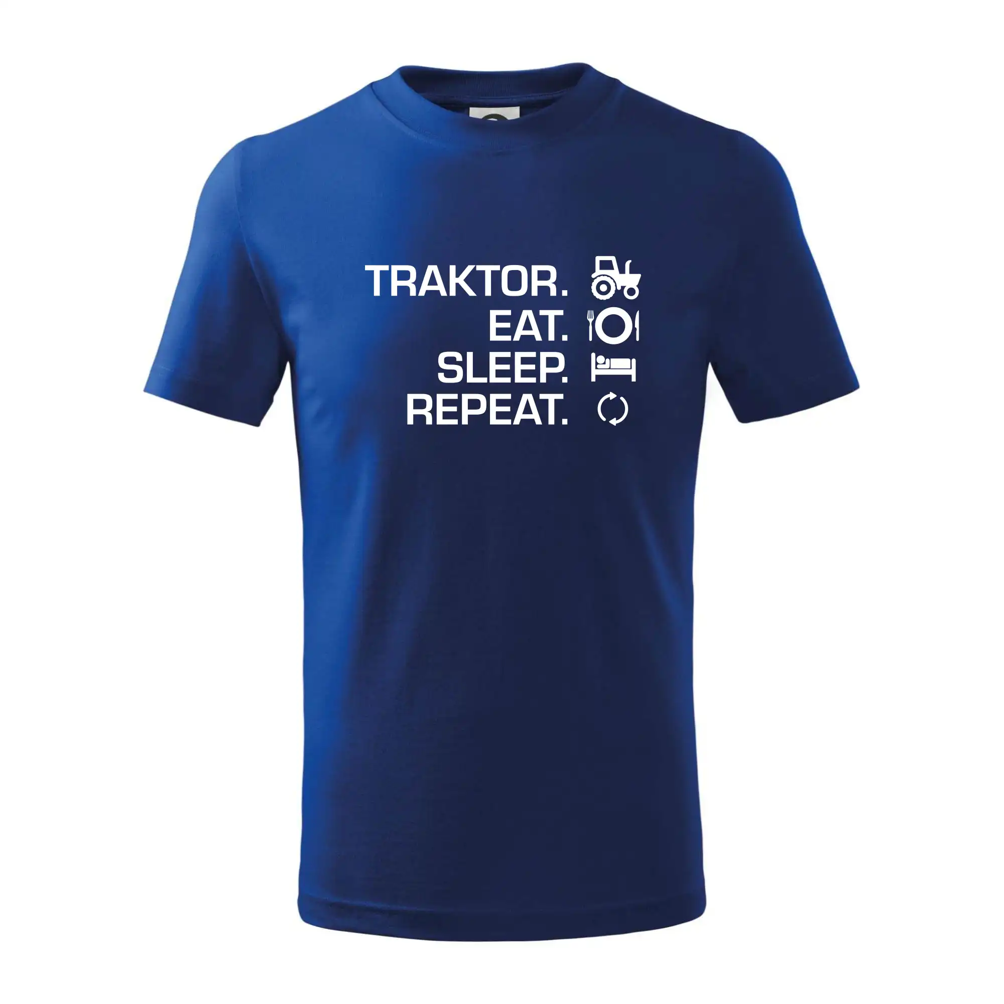 Traktor eat sleep repeat - Tričko detské bavlnené