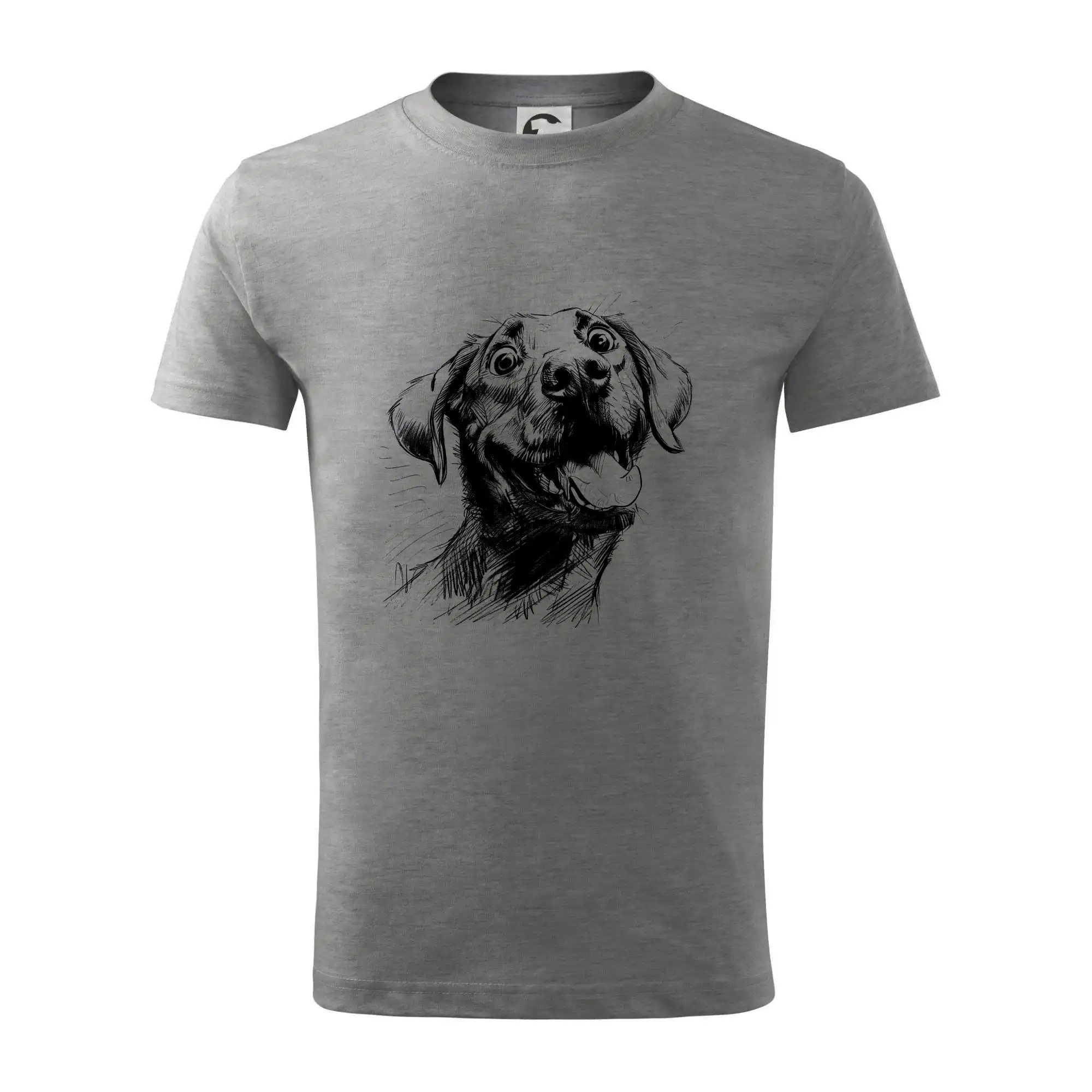 Čiernobiela karikatúra Labrador svetlý