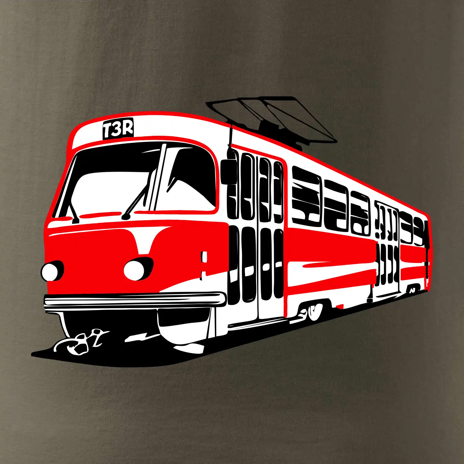 Tramvaj T3R barevná