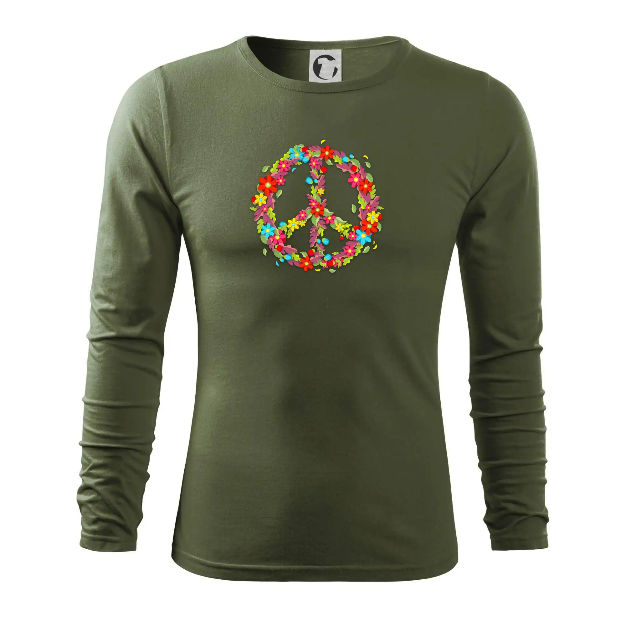 Peace symbol červené květiny