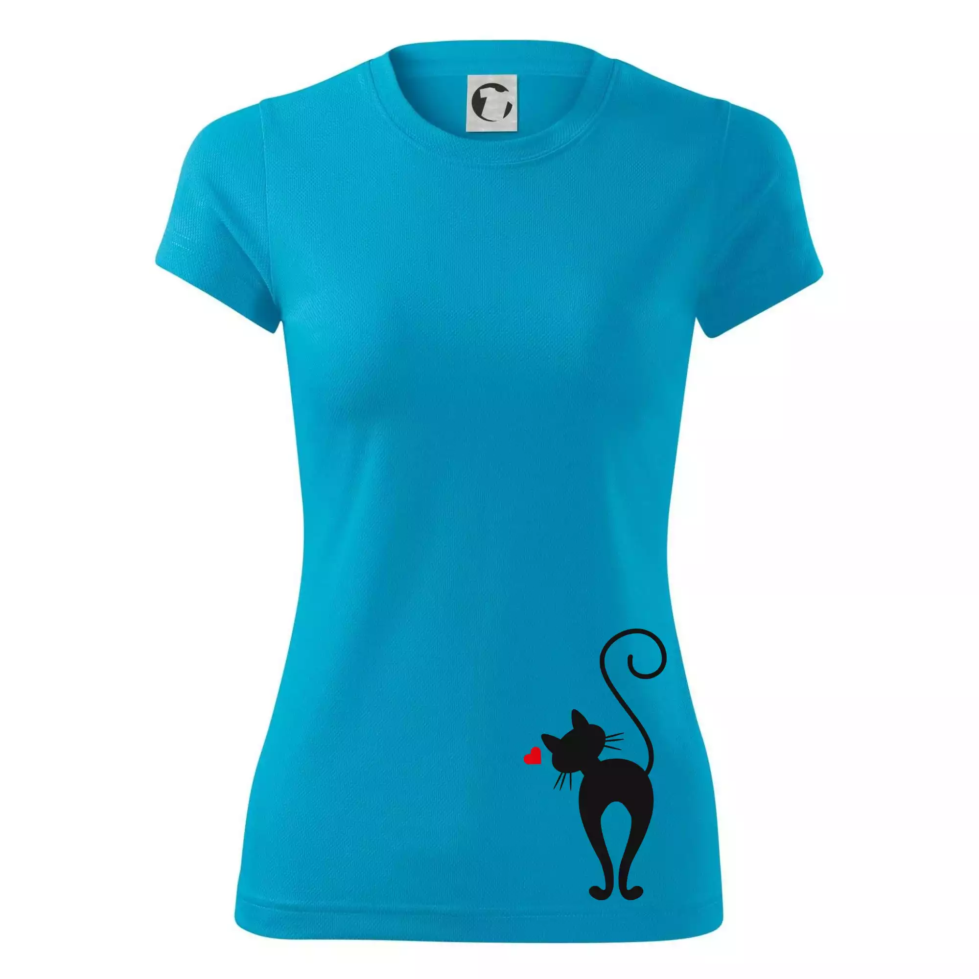 Zamilovaná kočka zezadu