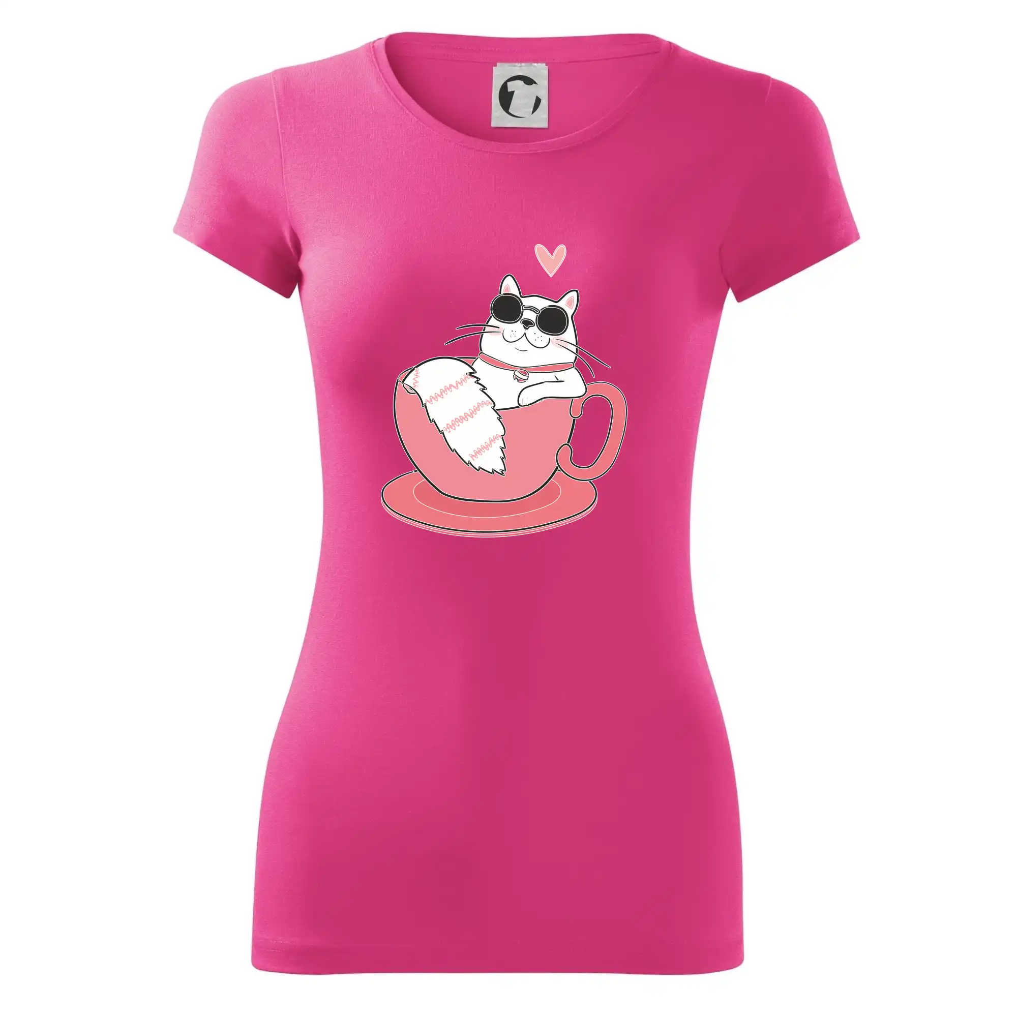 Hustá kočka v hrníčku