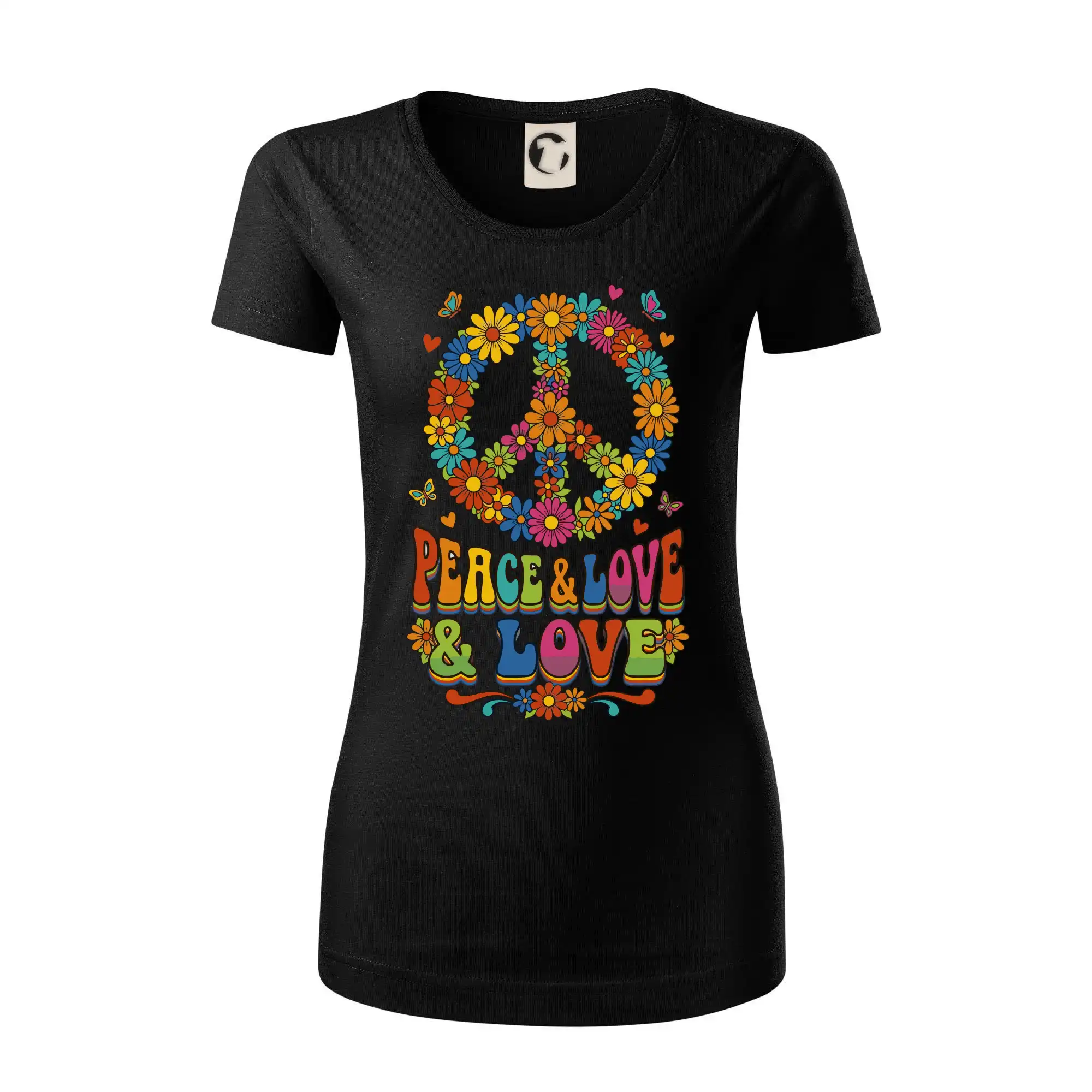 Peace and love - na výšku s květy