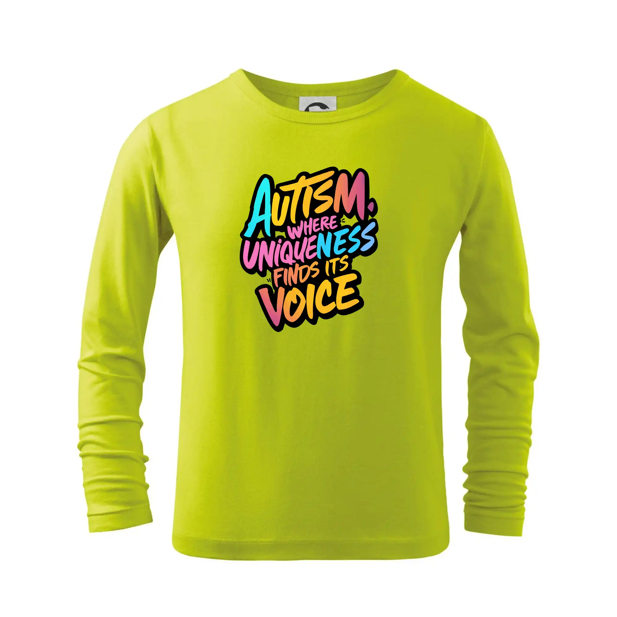 Tričká a mikiny pre autistov - Autism Where Uniqueness Finds Its Voice - Tričko detské Long Sleeve