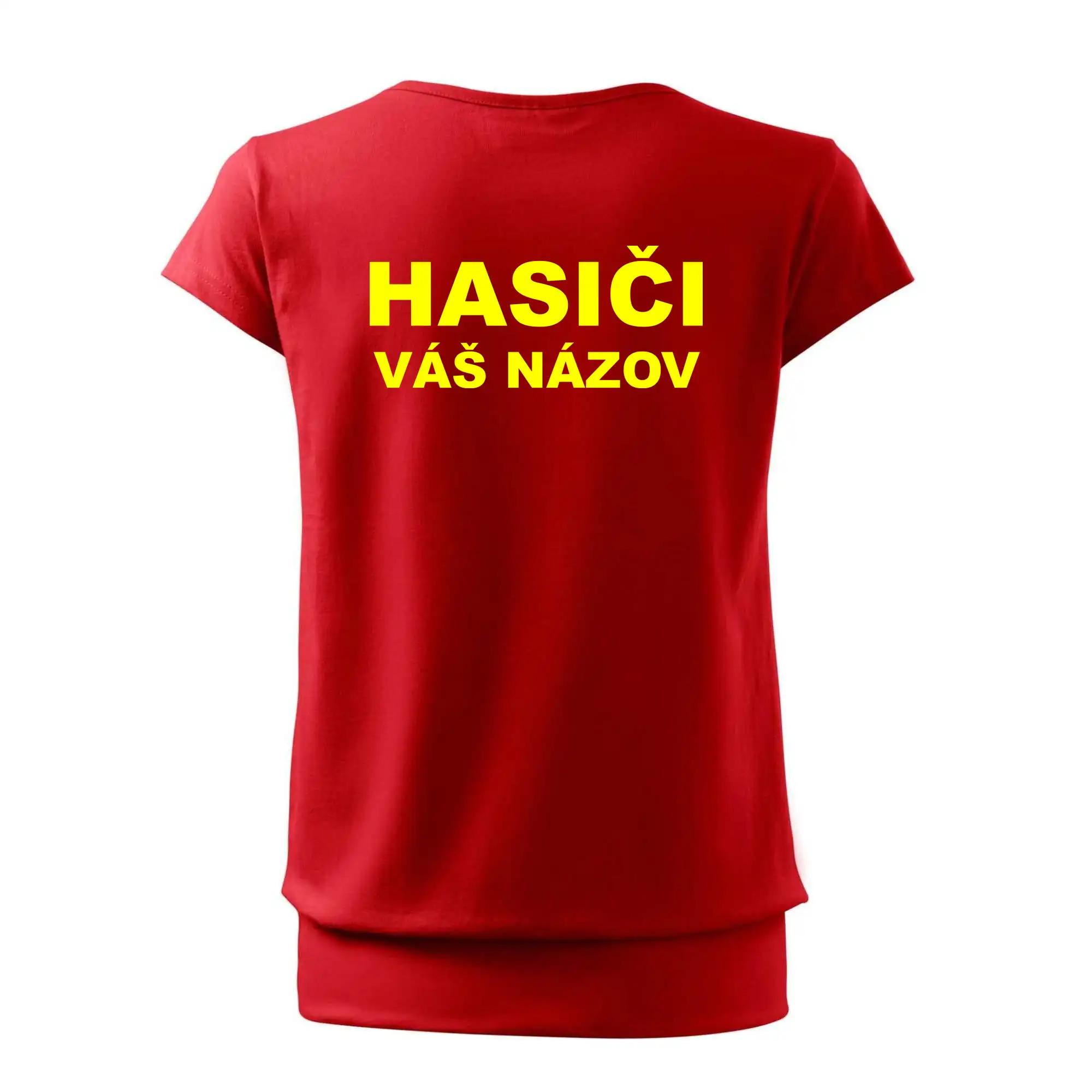 Hasiči - žltý nápis - váš názov zboru