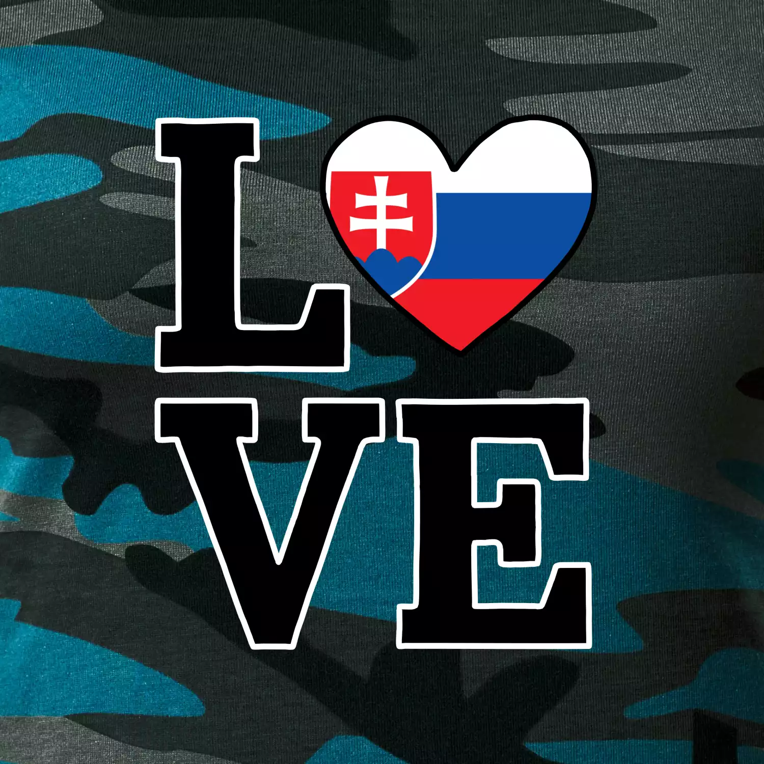 Love Slovenská vlajka