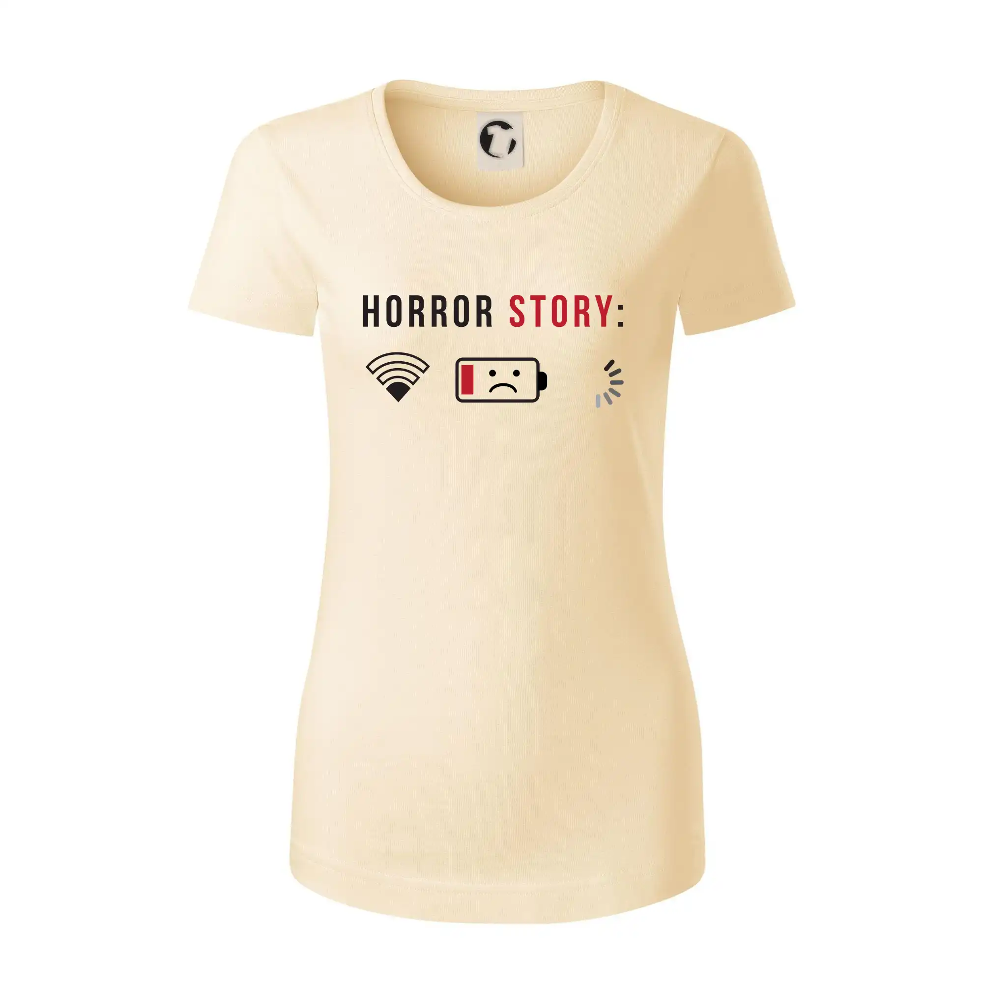 Tričká pre ajťákov - Horror story - Dámske tričko z organickej bavlny Origin (GOTS)