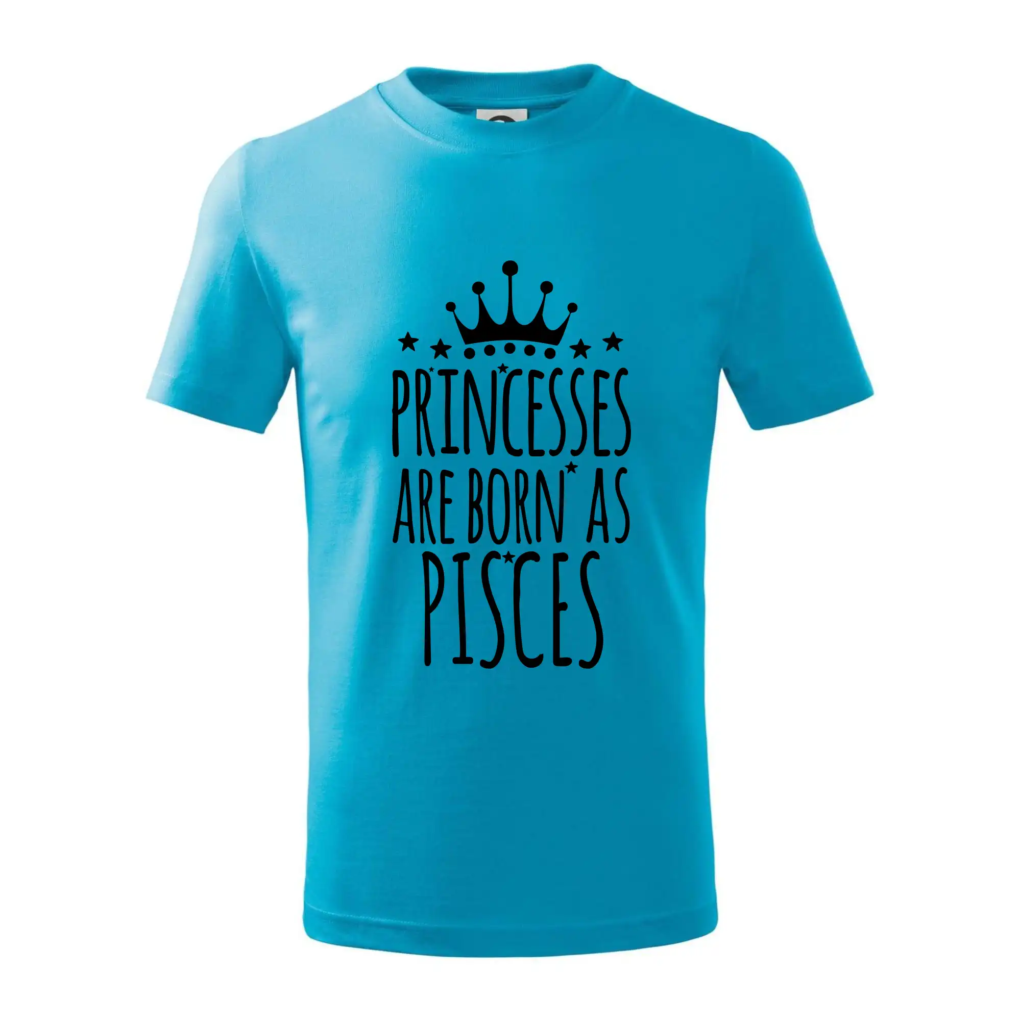 Tričká ryby - Princesses are born as Pisces - Ryby - Tričko detské bavlnené