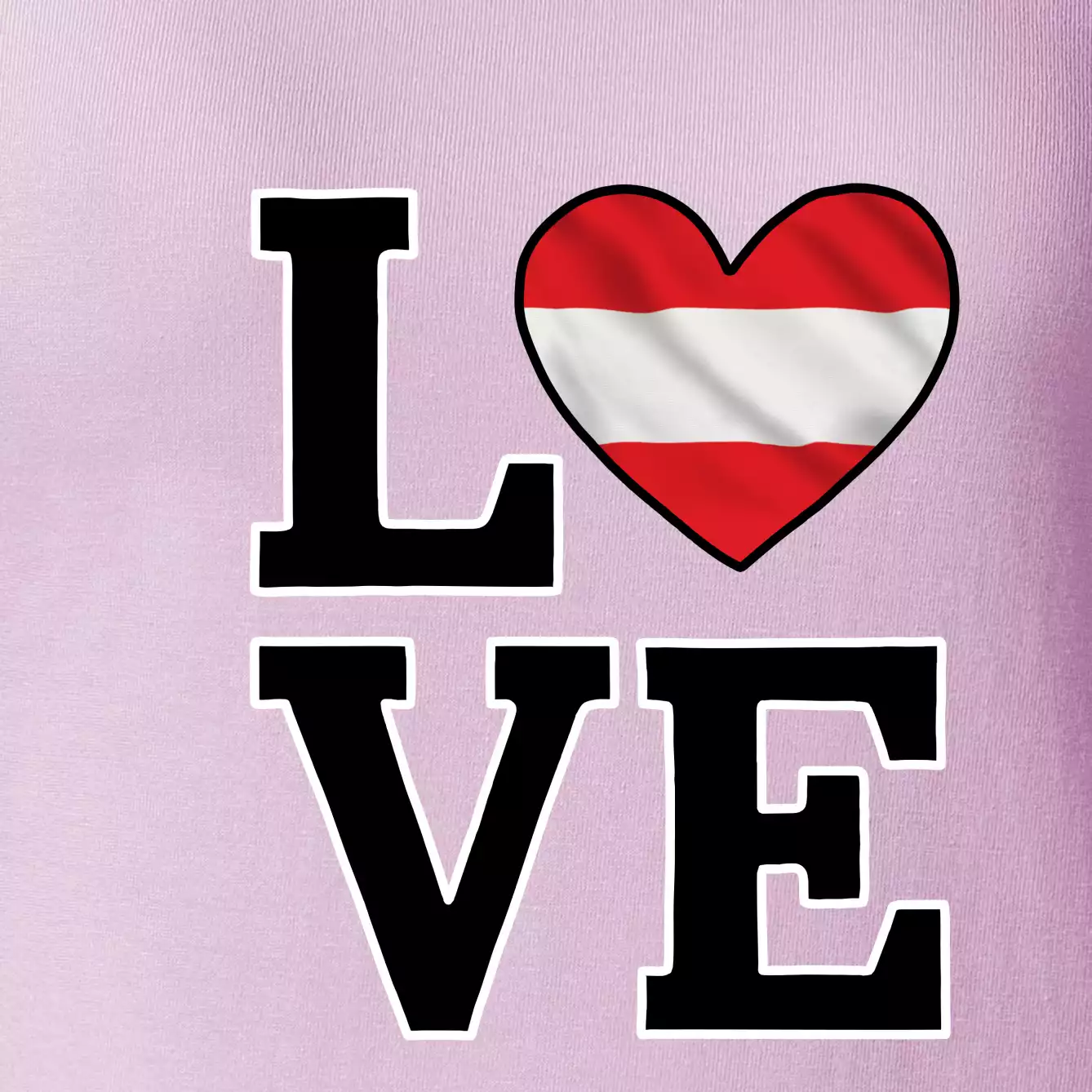Love Rakouská vlajka