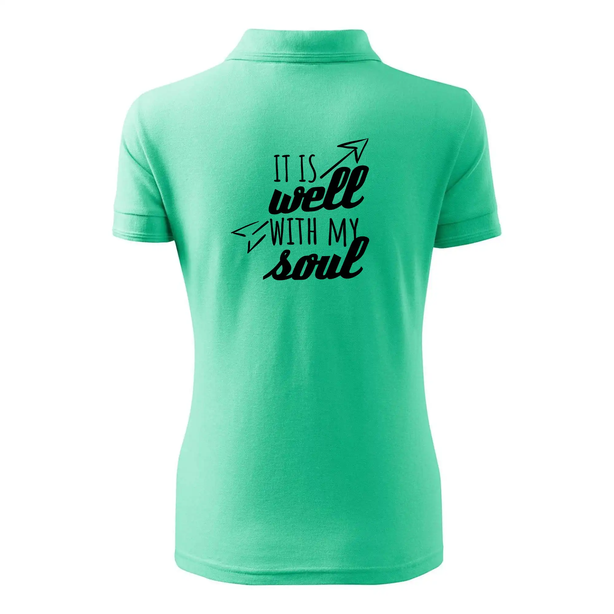 Tričká pre zamilovaných - It is well with my soul - Polokošeľa dámska Pique Polo