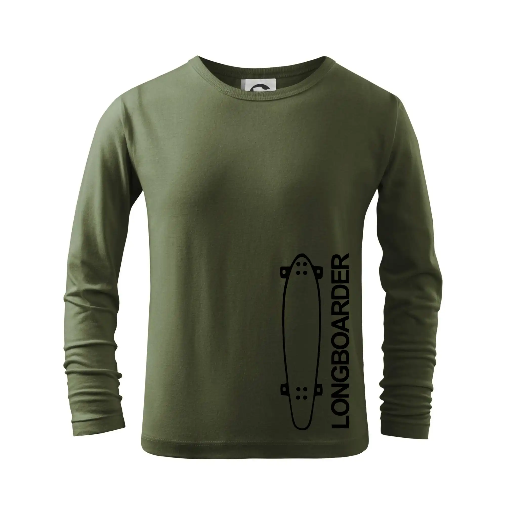 Longboard a Skatebord - Longboard na výšku - Tričko detské Long Sleeve