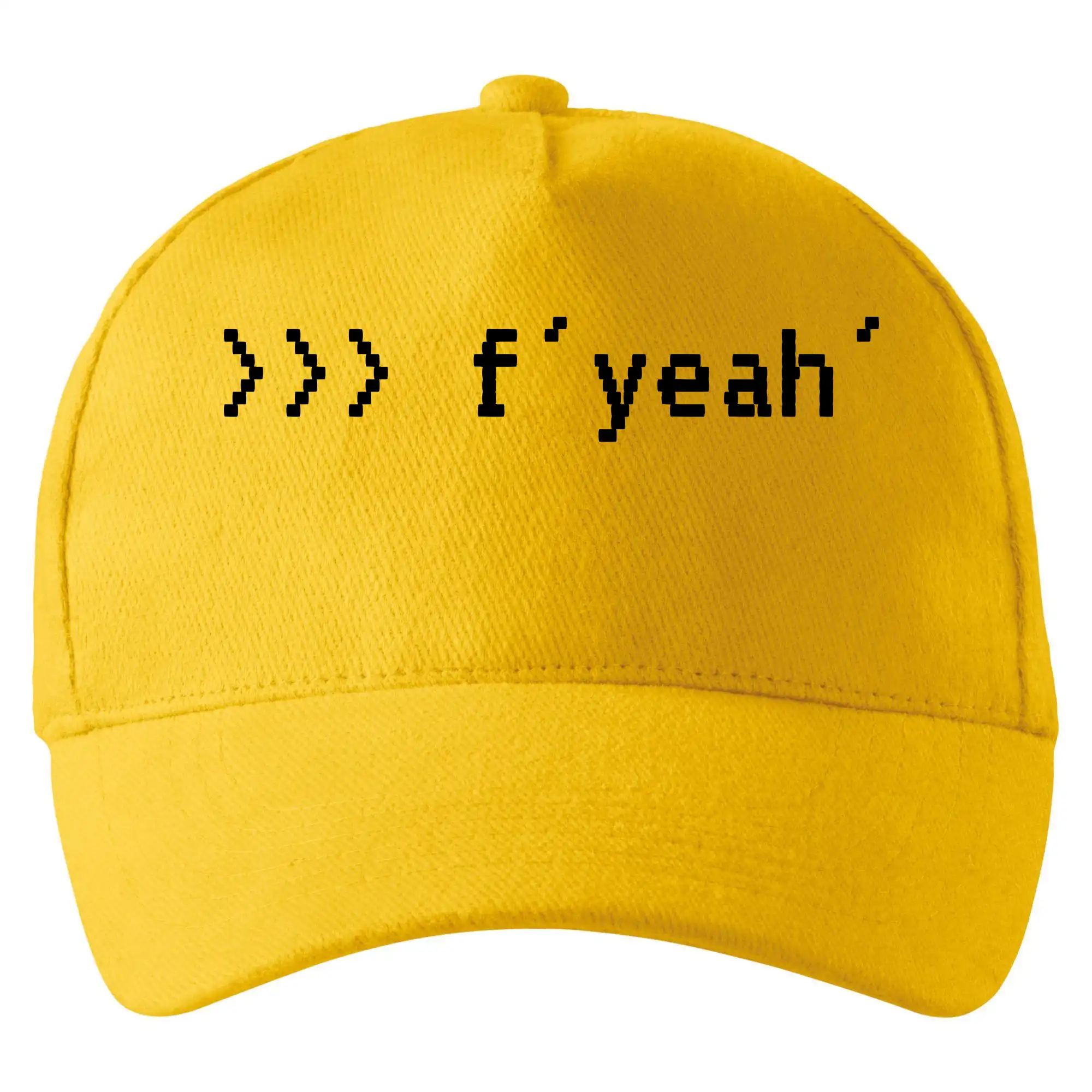 Tričká pre ajťákov - Python  f yeah - Šiltovka so zahnutým šiltom a mosaznou sponou