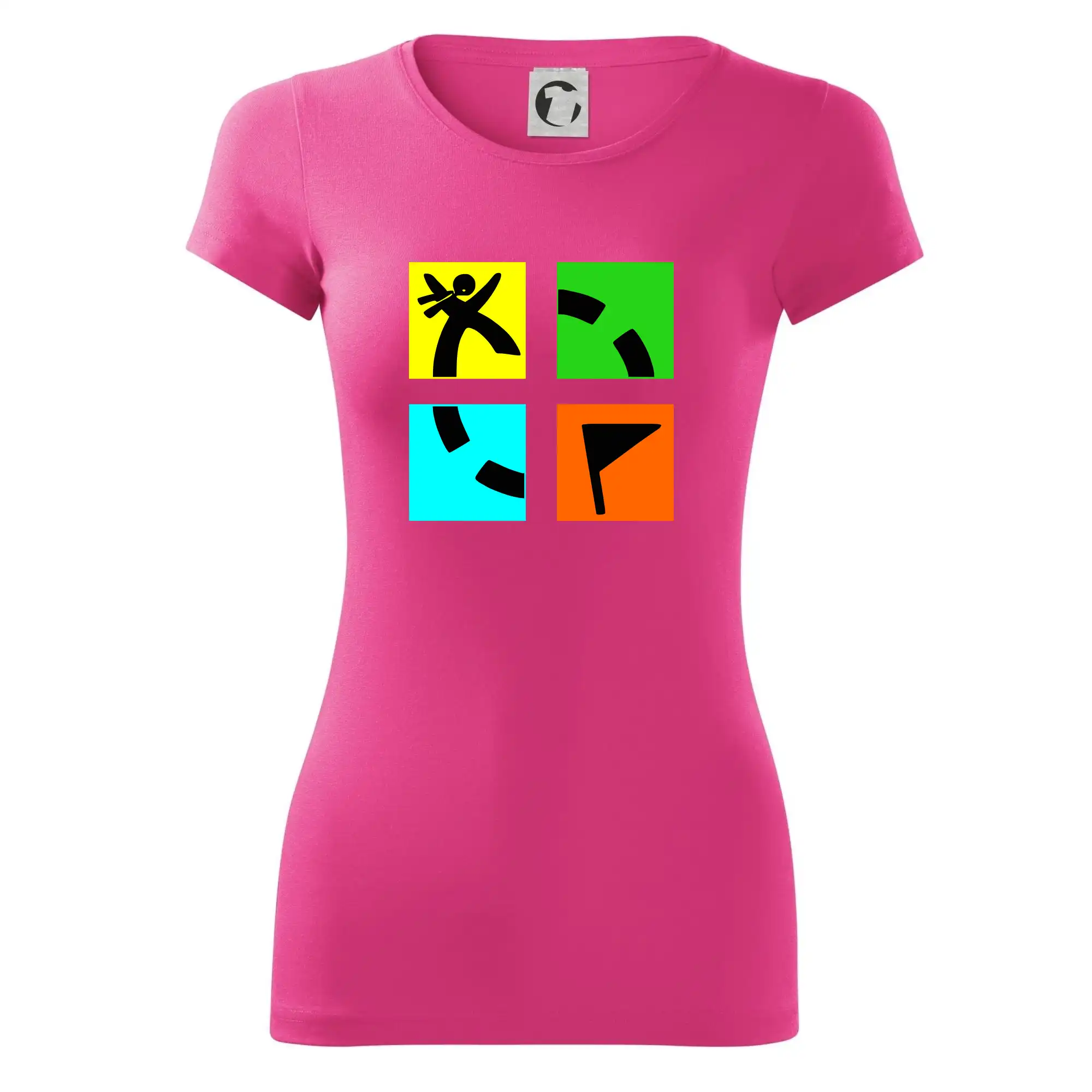 Tričká na geocaching - Geocaching logo farebné - Dámske tričko Glance - Priliehavejší strih