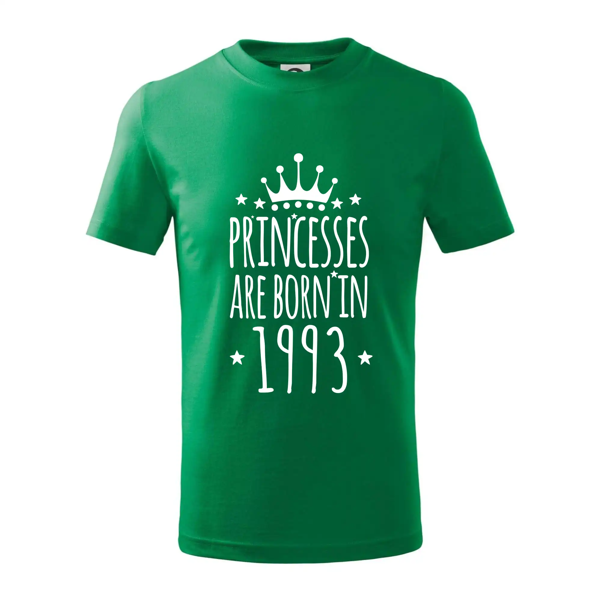Tričká k narodeninám - Princesses are born in 1993 - Tričko detské bavlnené