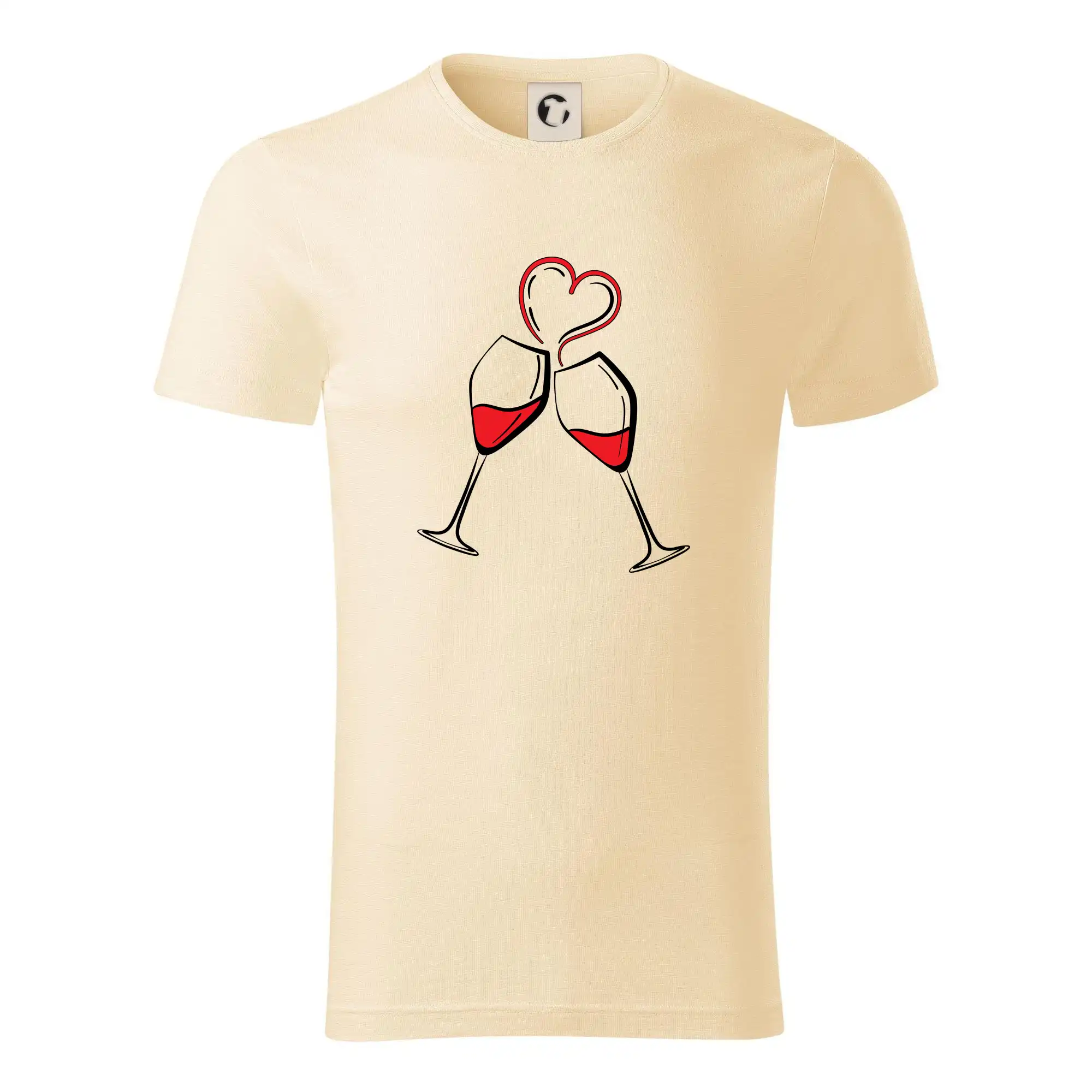 Víno je láska jednoduchý nákres