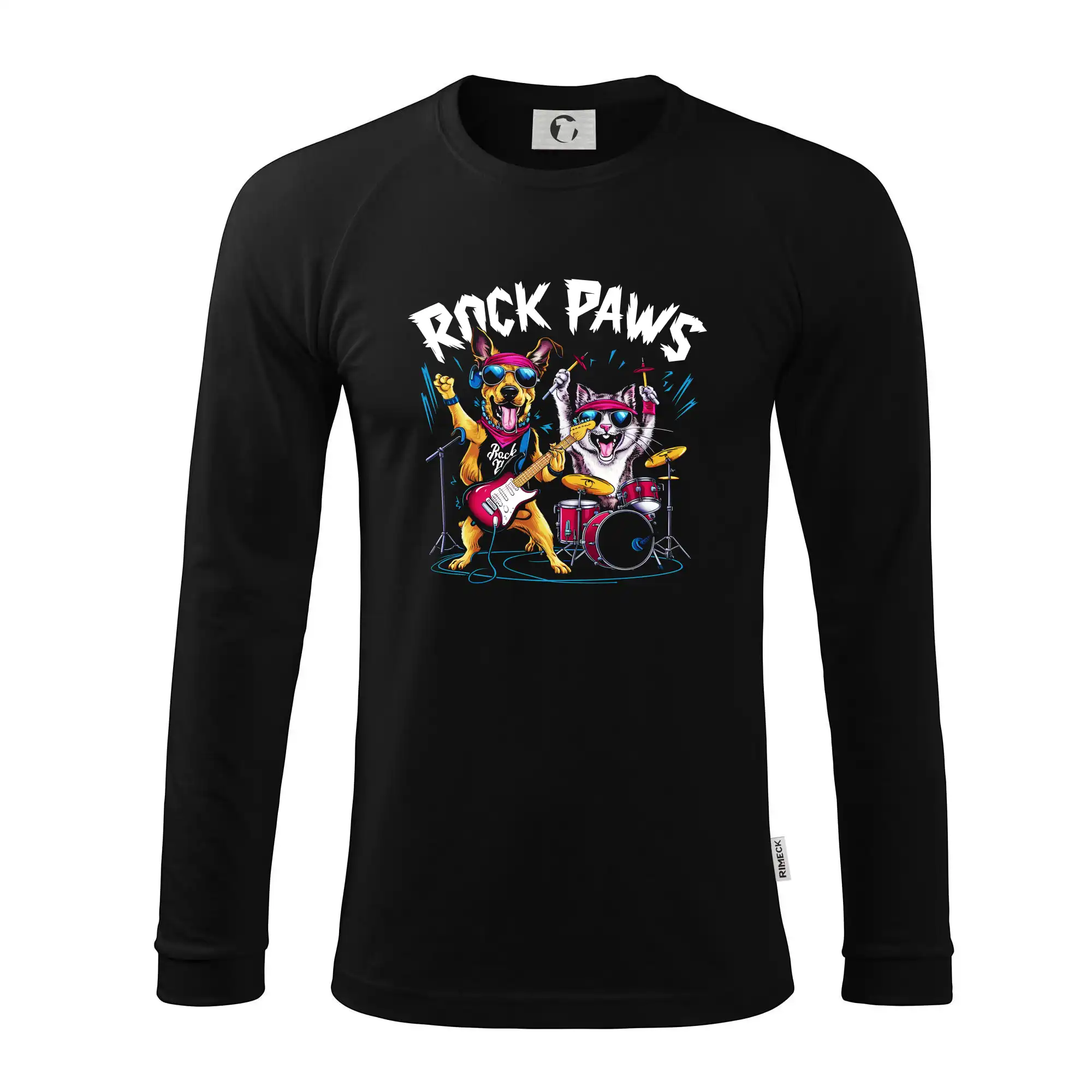 Rock Paws - Pánske tričko s dlhým rukávom LS130