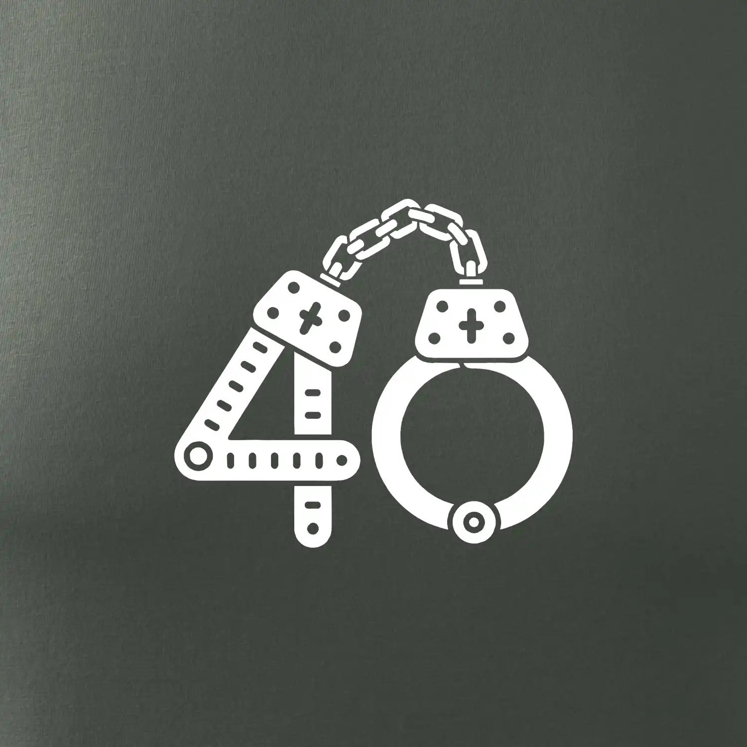 Narozeninové tričko pro policajta - pouta 40