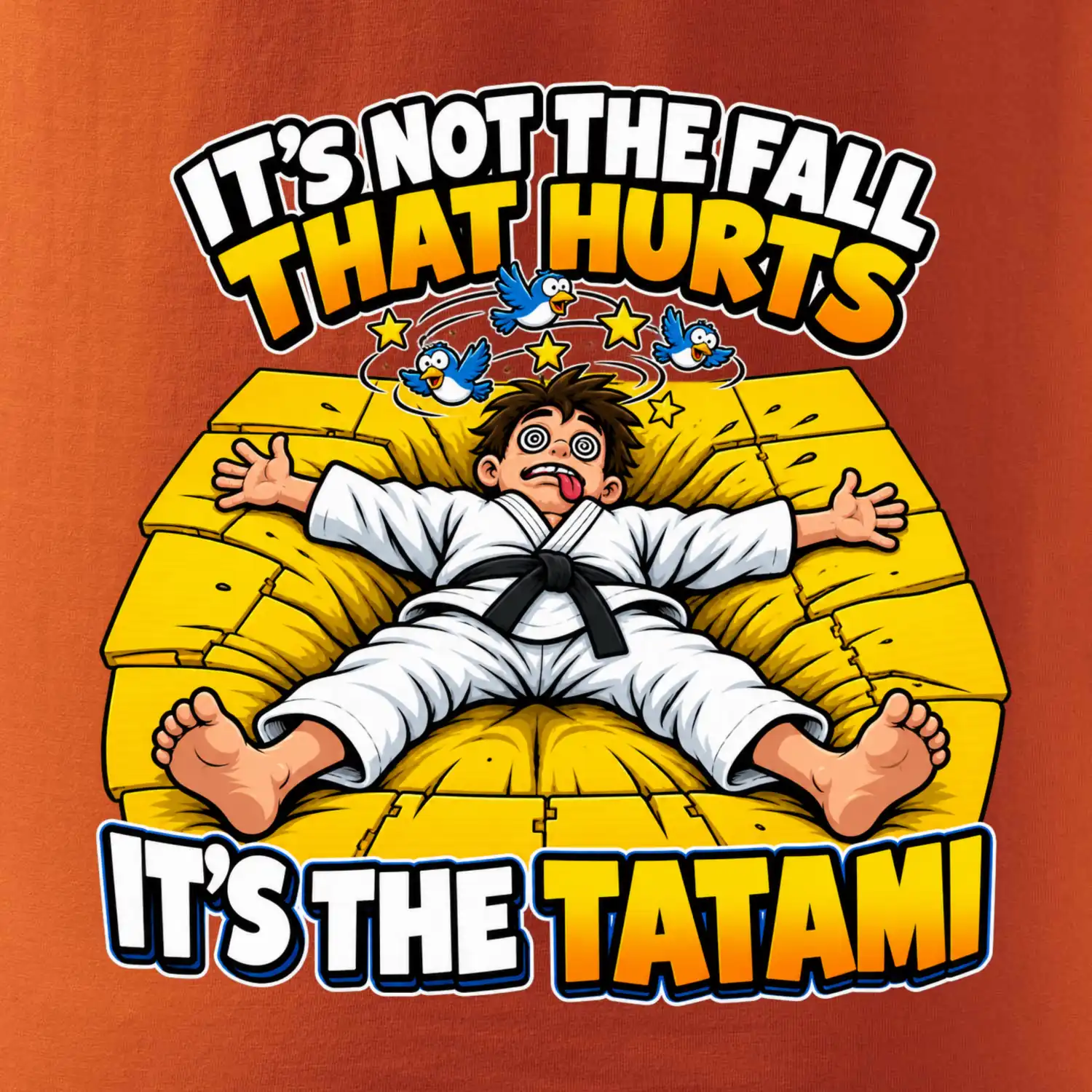 Pád bolí tatami judo