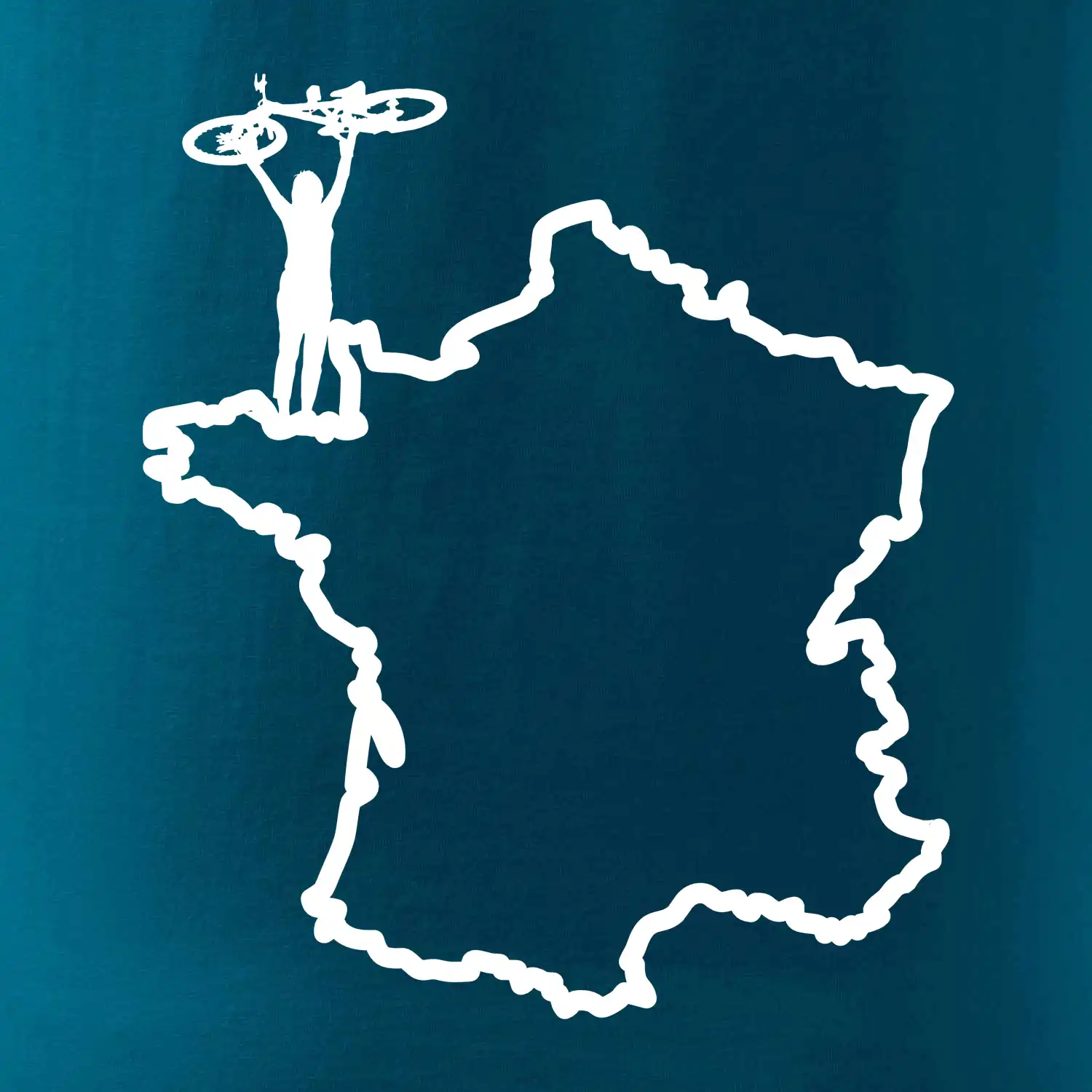 Cyklistka nad Francií