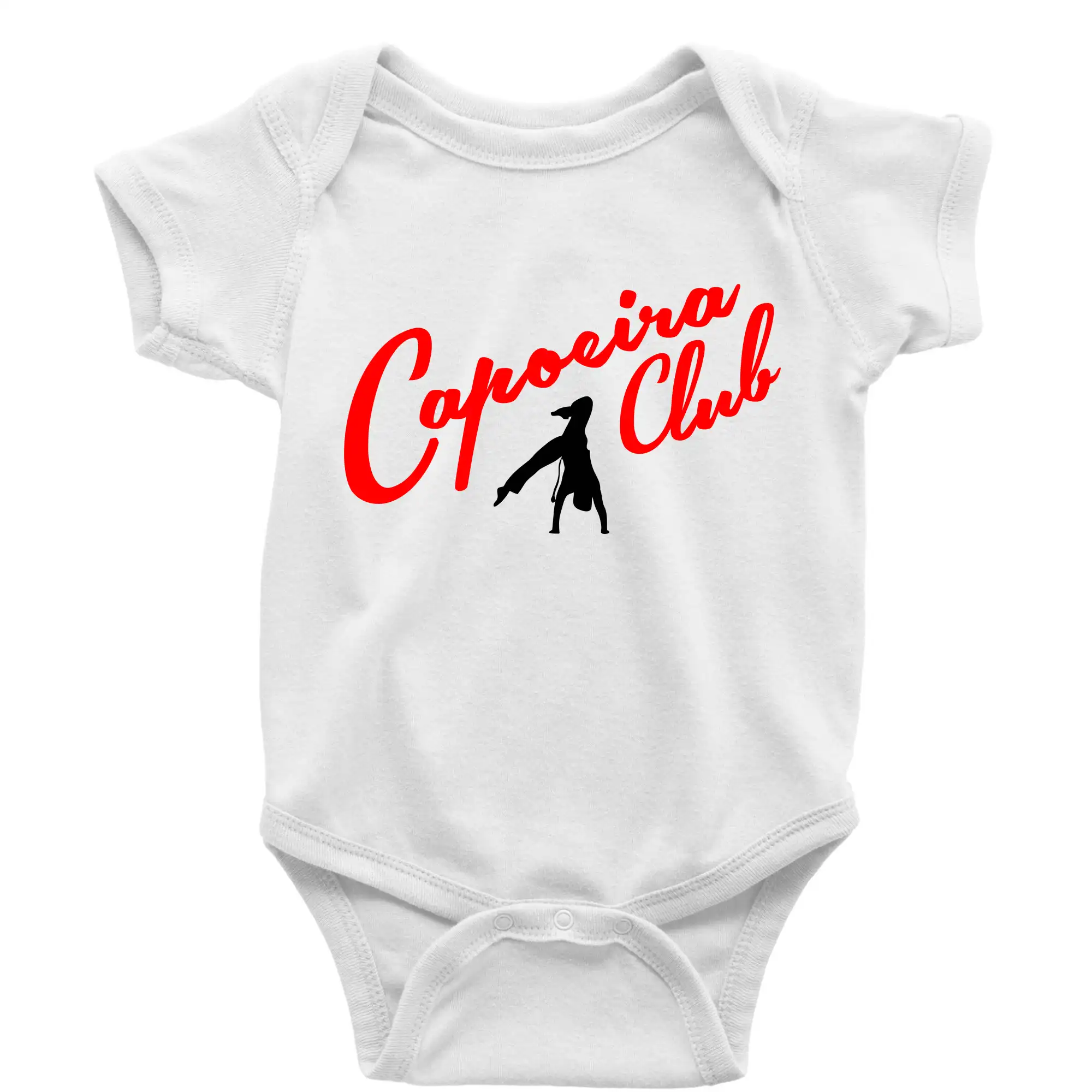 Tričká Capoeira - Capoeira club s tanečníkom - Body dojčenské s krátkym rukávom