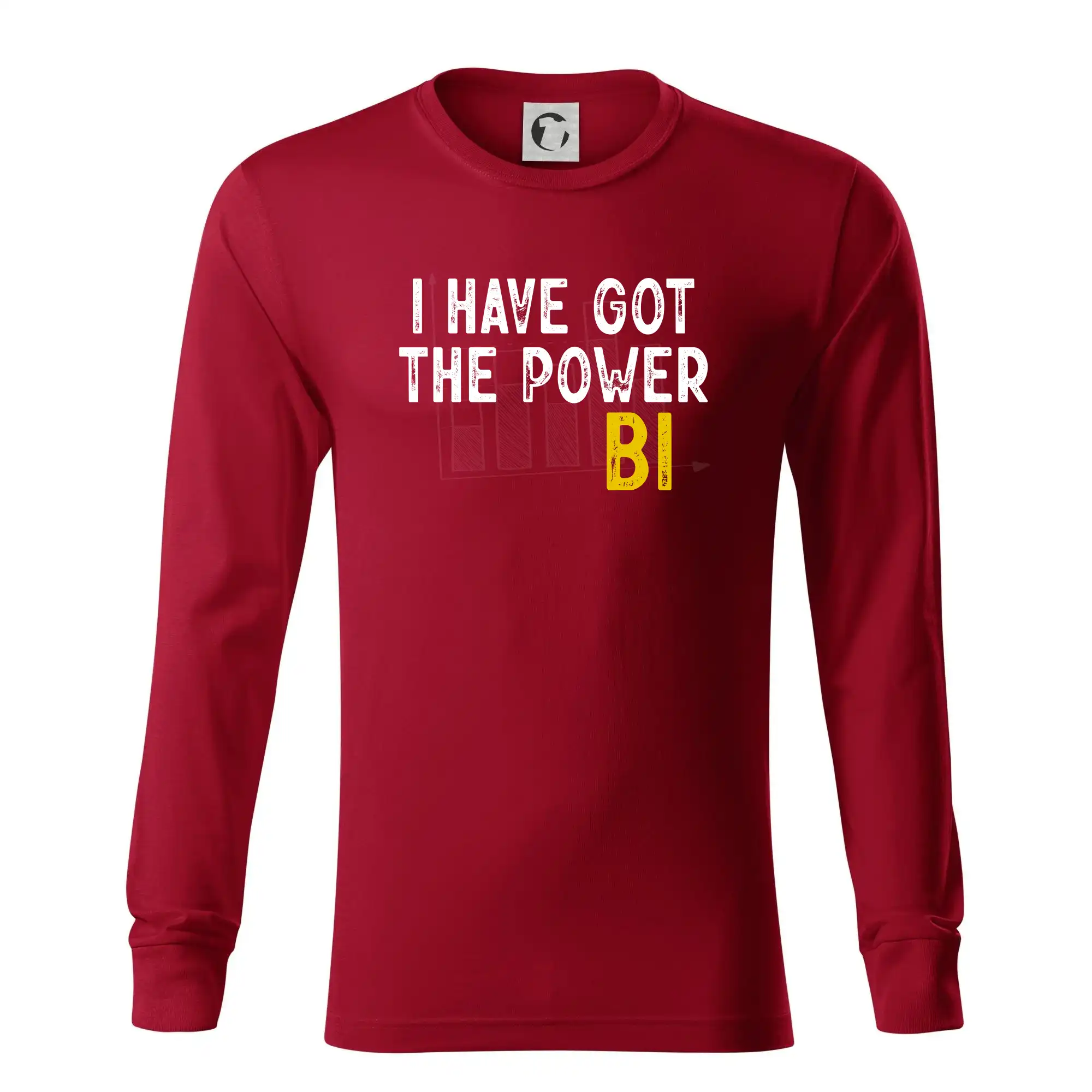 Tričká pre ajťákov - I have got the power bi - Tričko s dlhým rukávom LS R05
