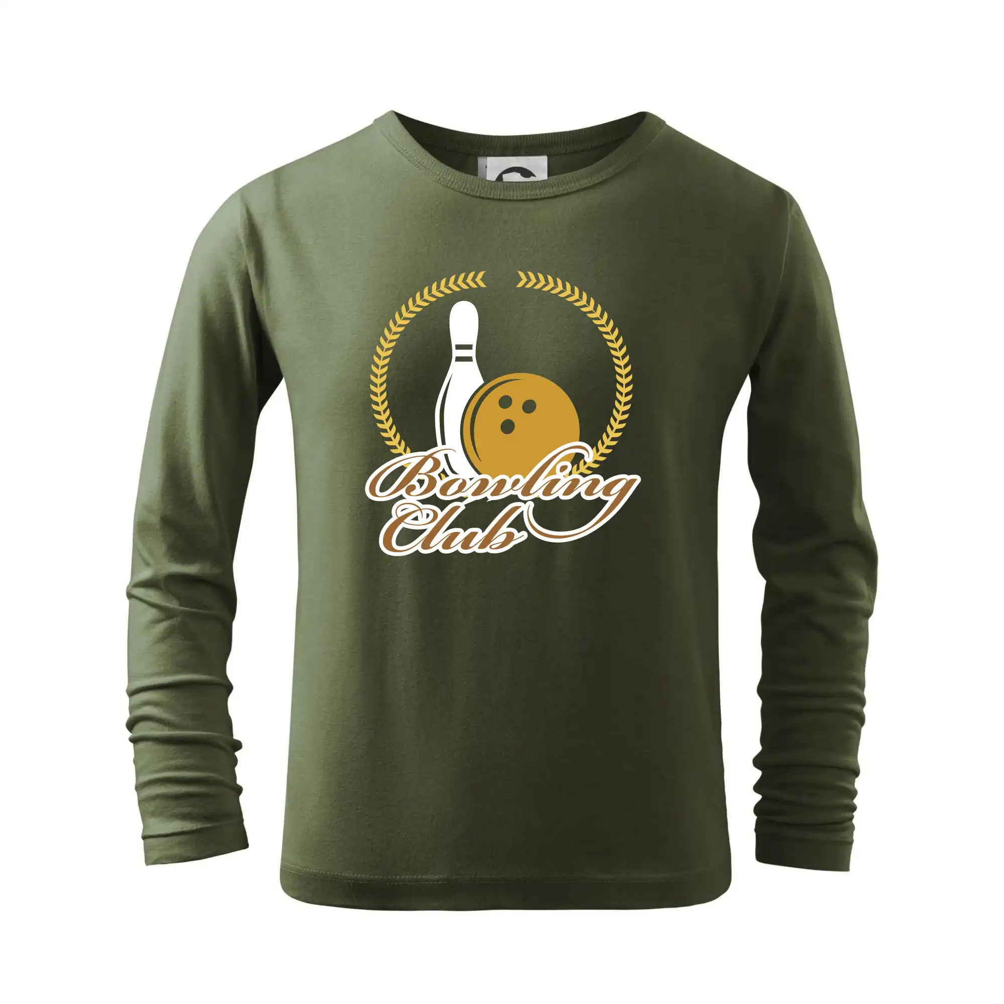 Tričká Bowling - Bowling cup věnec - Tričko detské Long Sleeve