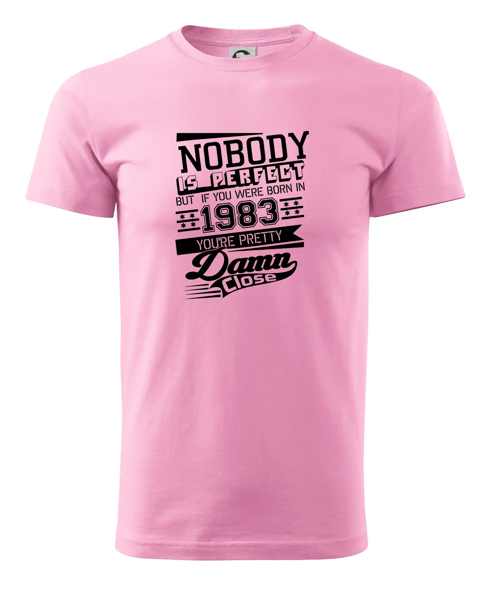 Tričká k narodeninám - Nobody is perfect - 1983 - Pánske tričko nižšej gramáže