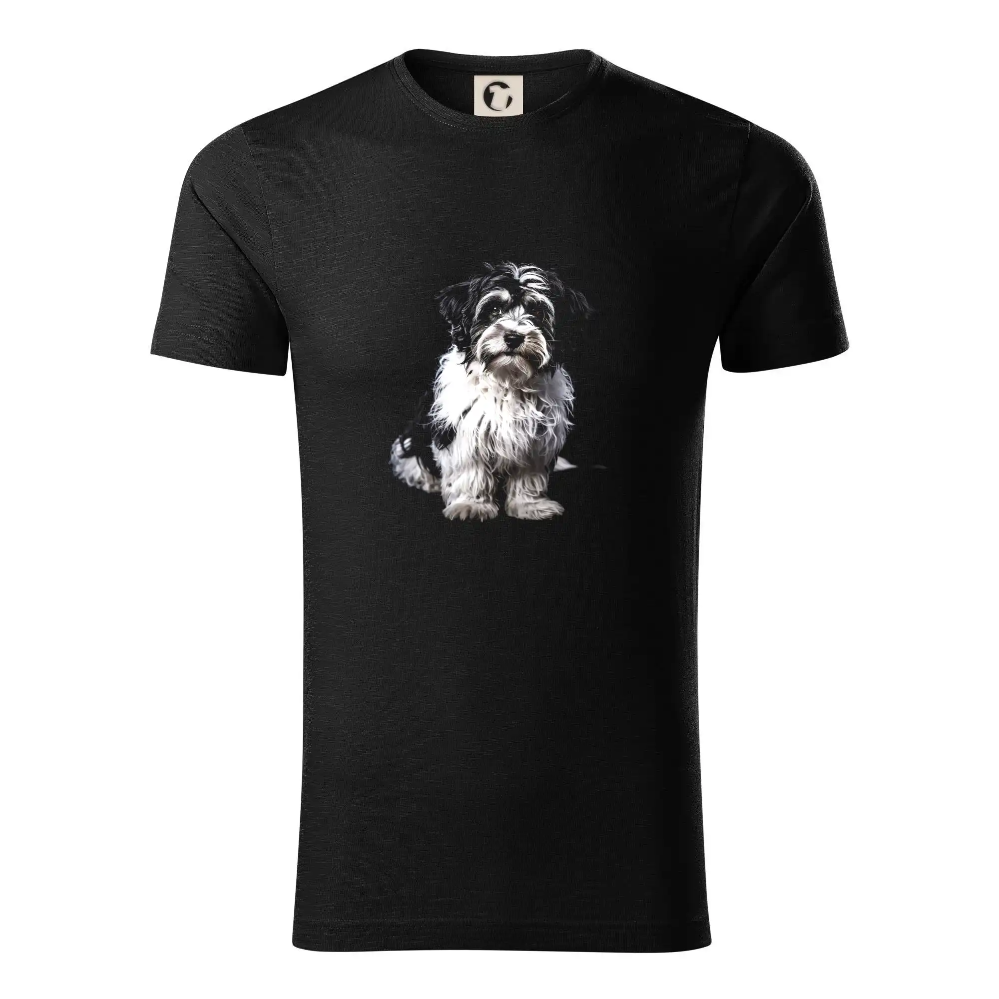 Ostatné psie plemená - Havanský psík čierna fotka - Tričko z organickej bavlny