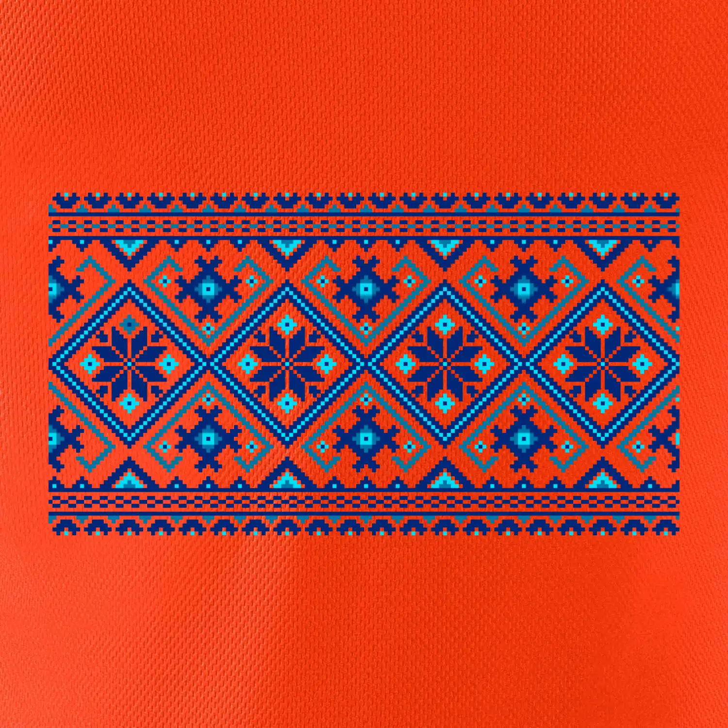 Ukrajinský vzor - modrý
