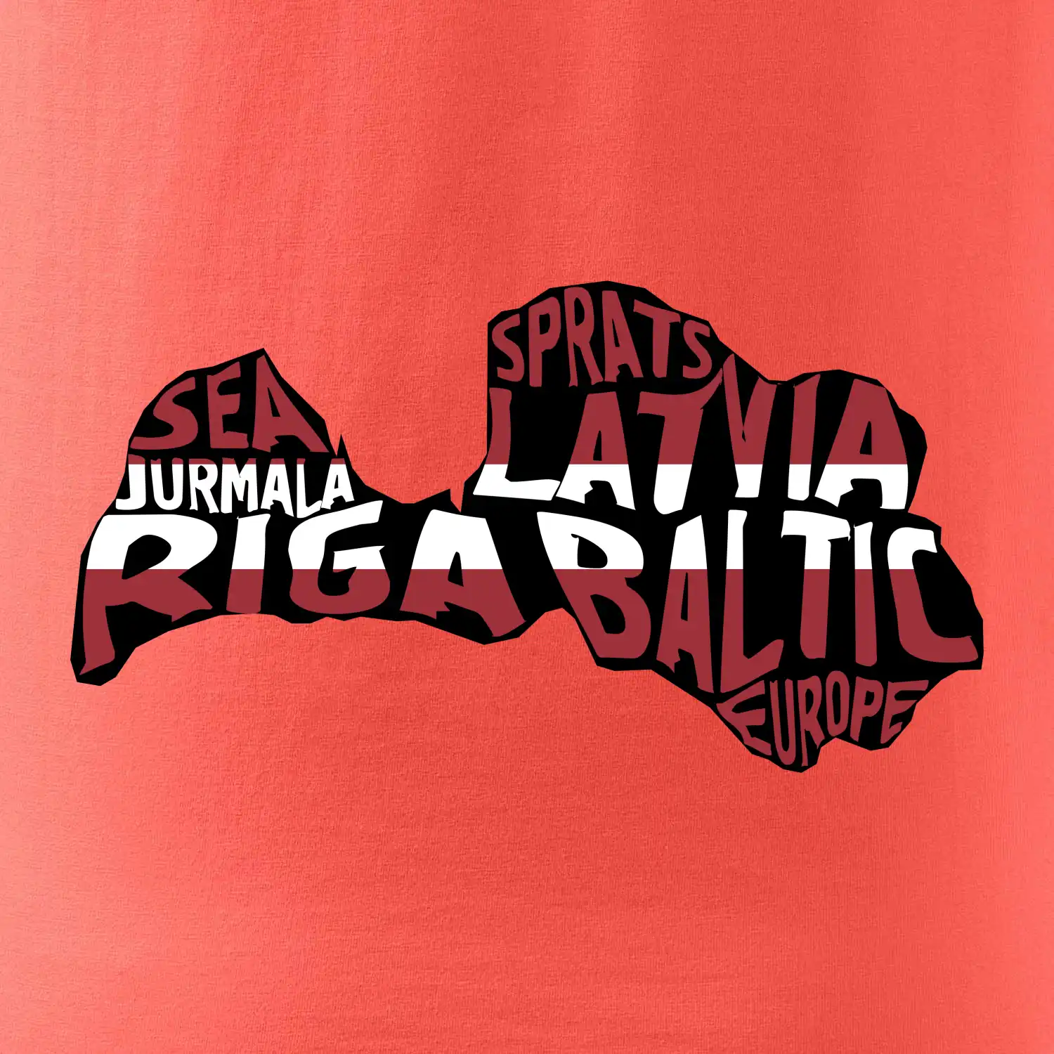 Mapy - názvy měst - Lotyšsko