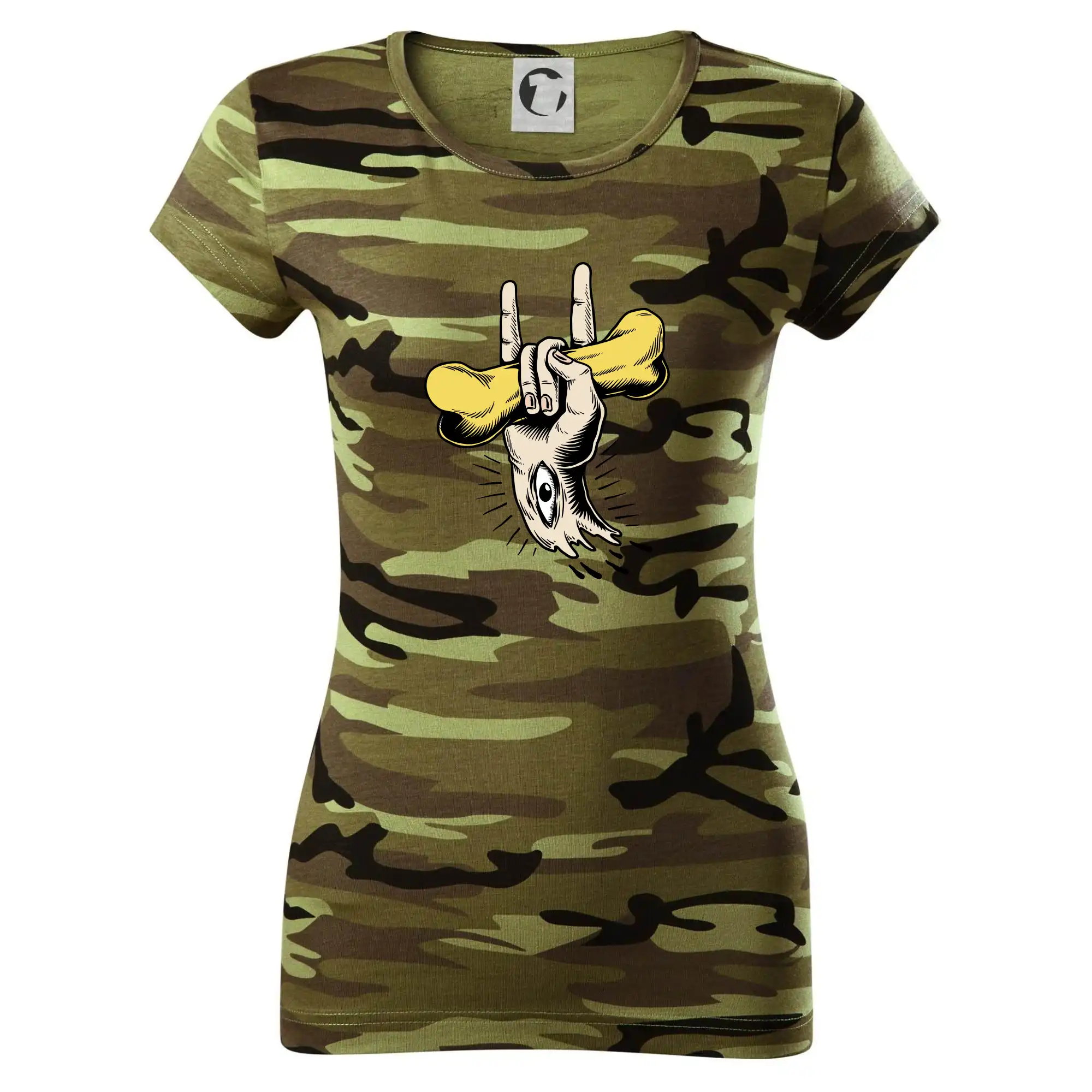 Rocková ruka kost a oko