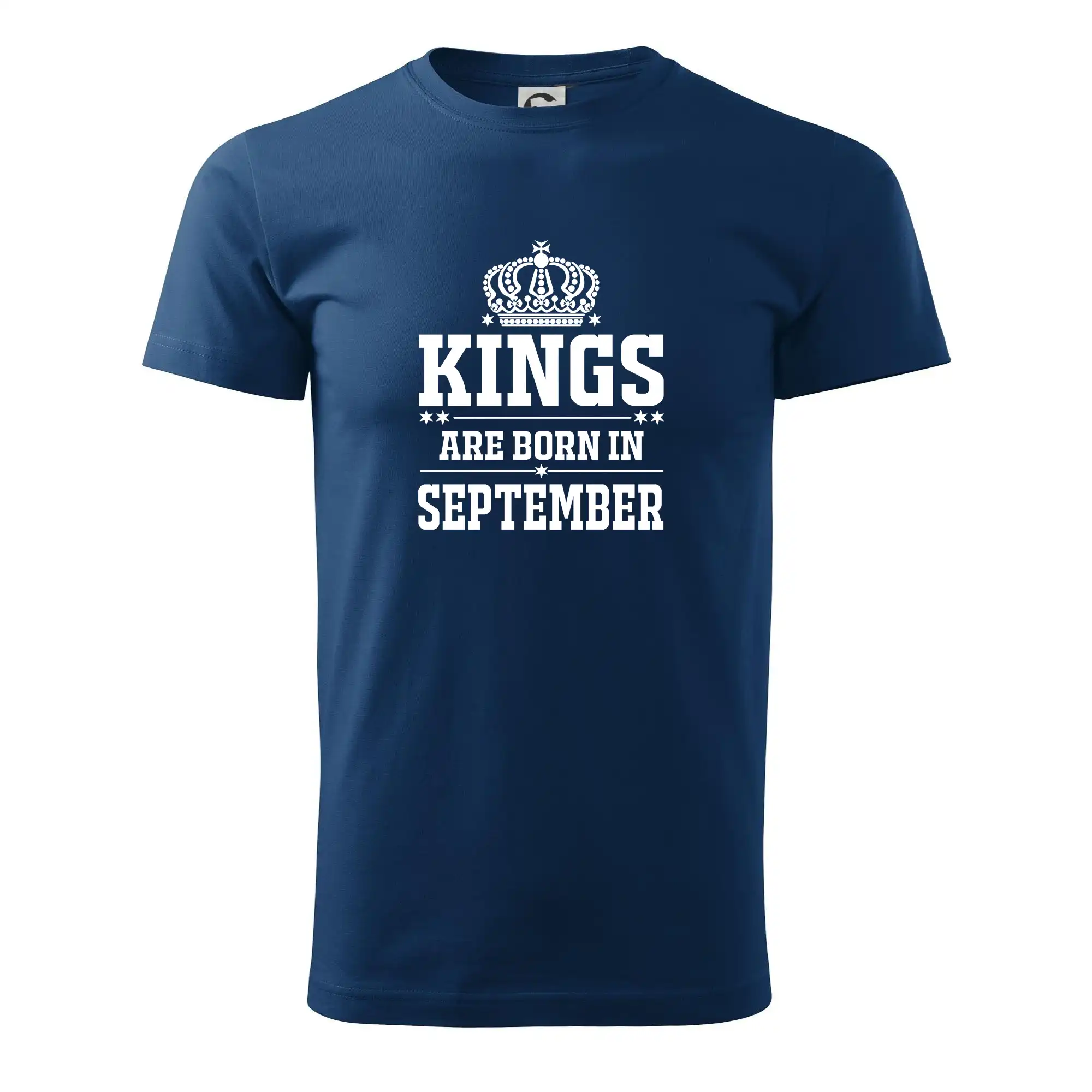 Tričká pre narodených v septembri - Kings are born in September - Pánske tričko nižšej gramáže