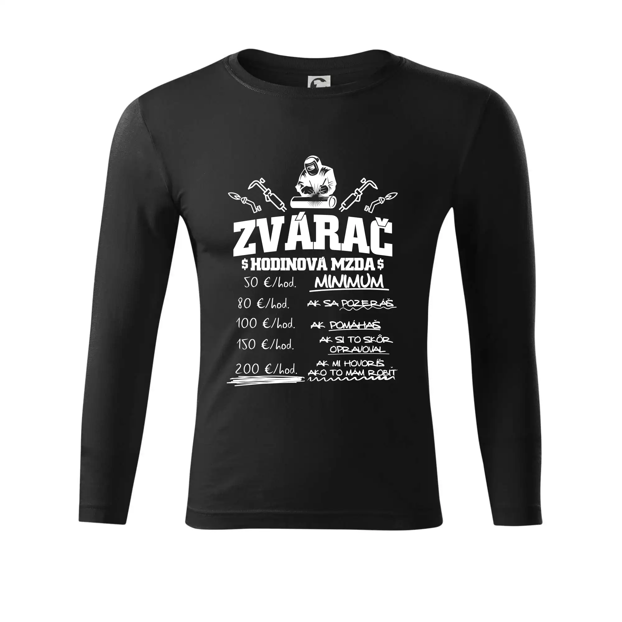 Hodinová mzda zvárač