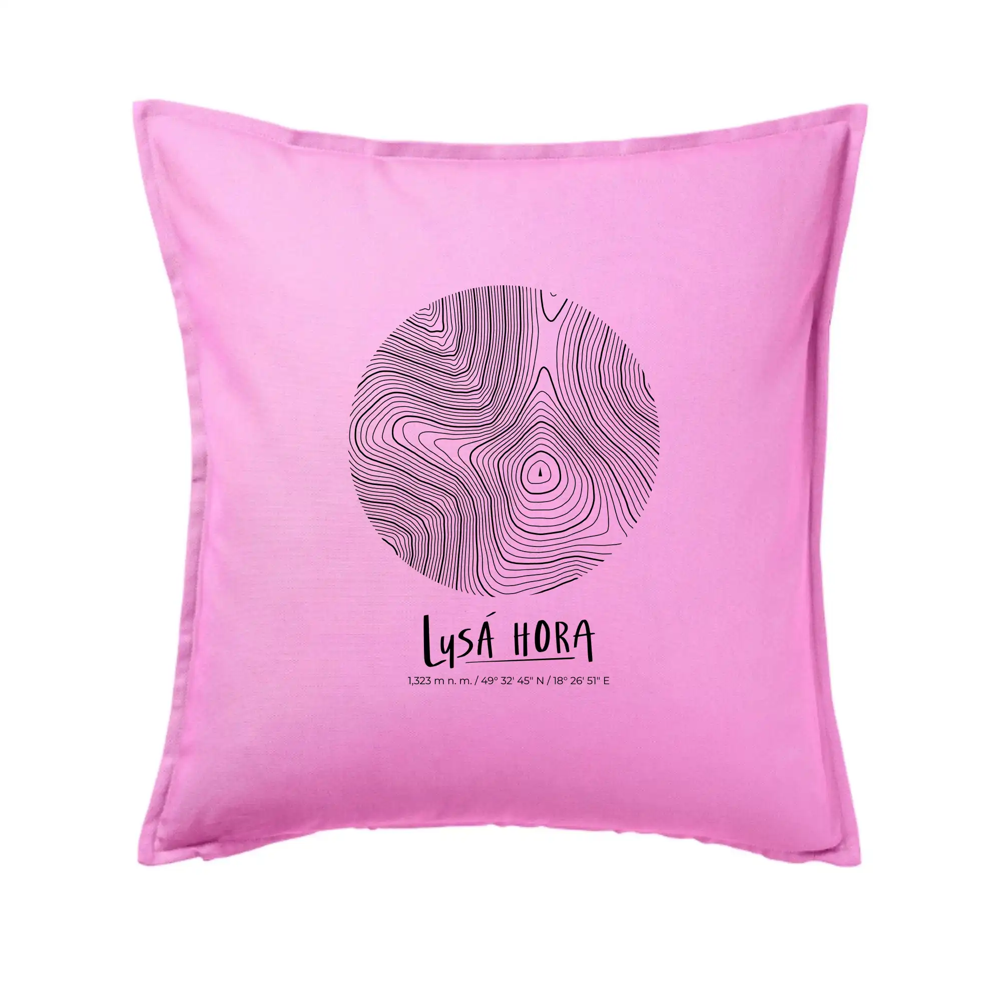 Lysá hora - vrstevnice v kruhu